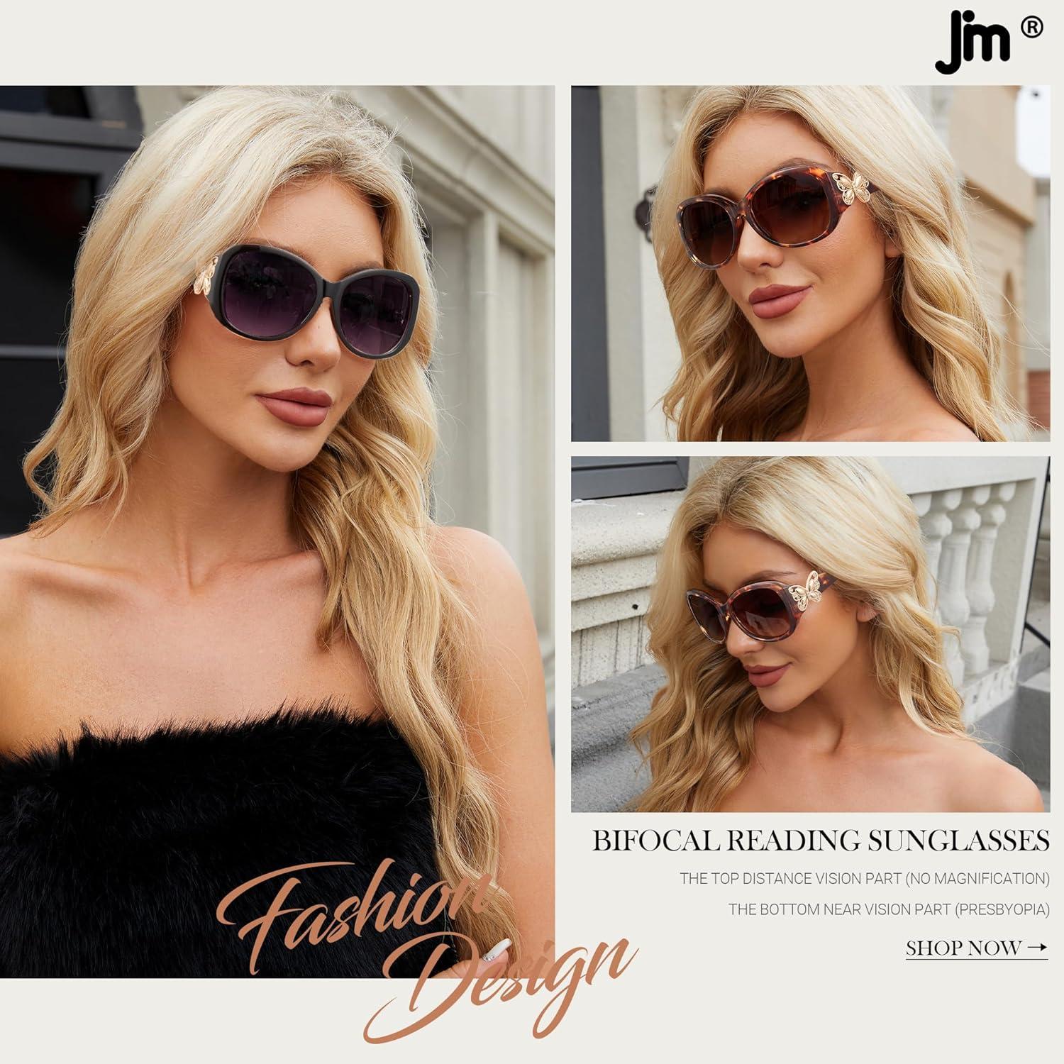 Gafas de Sol Bifocales JM para Mujeres +3.5 UV400