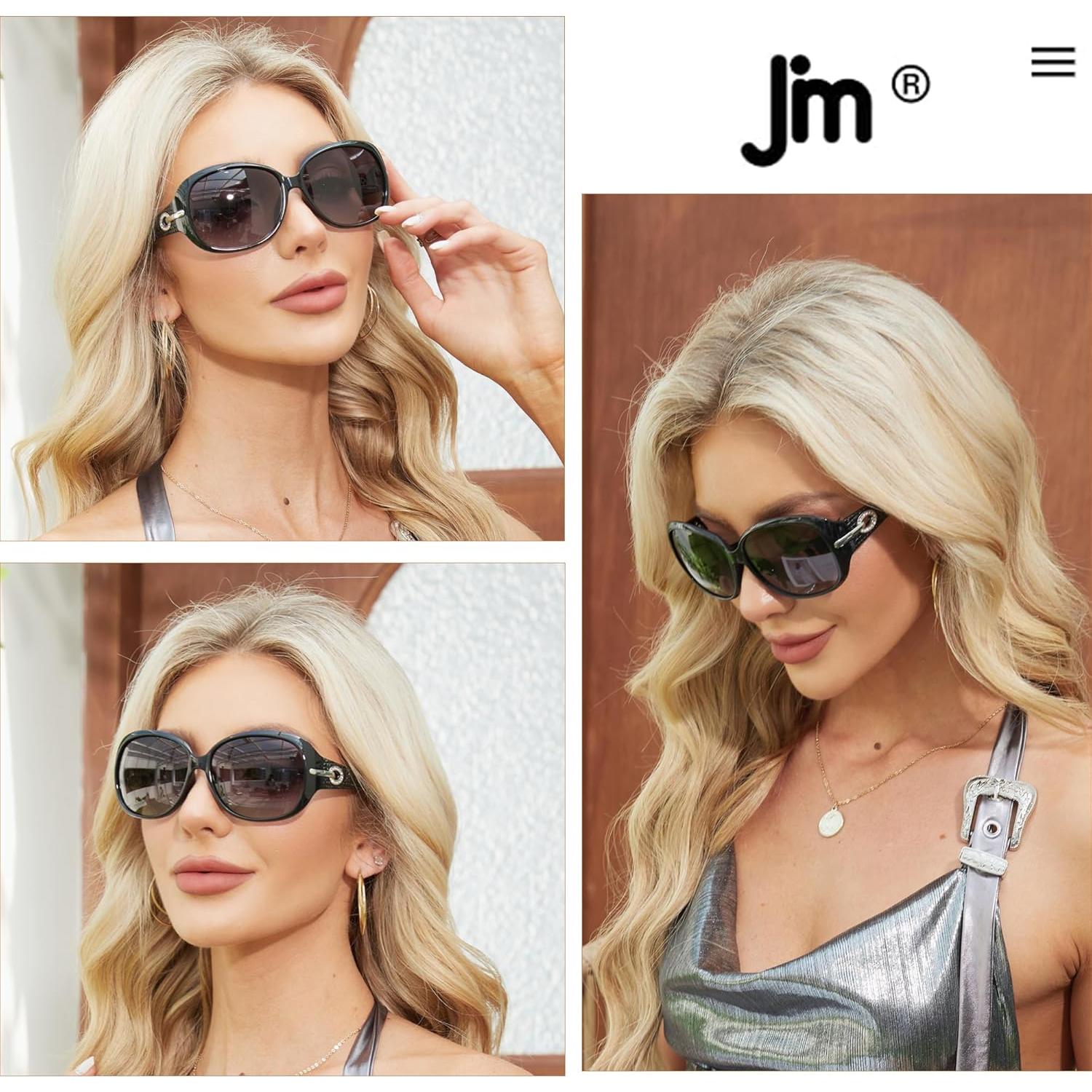 Gafas de sol bifocales JM para mujeres +3.5 UV protección