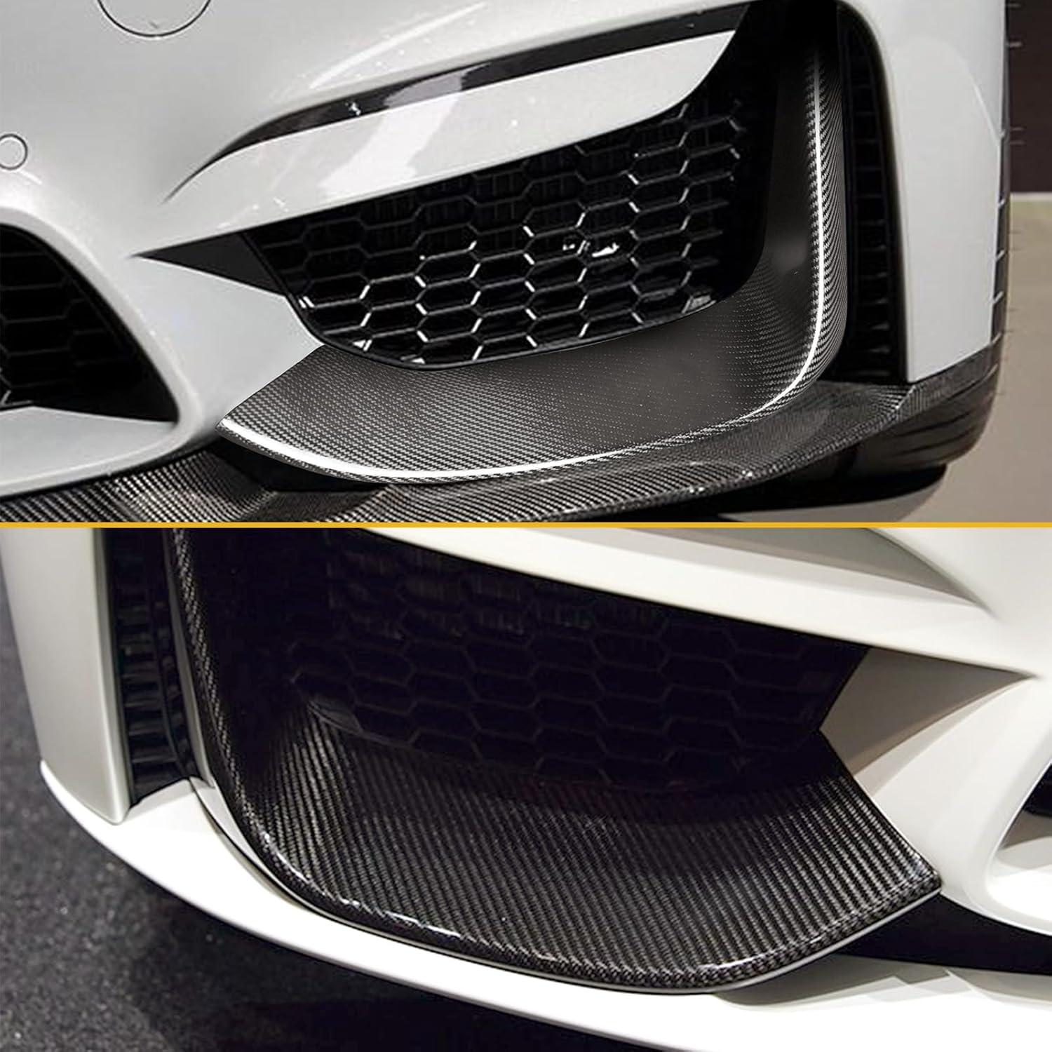 Divisores de Parachoques Frontal de Fibra de Carbono Fancemot para BMW F80 M3 F82 F83 M4 2015-2020