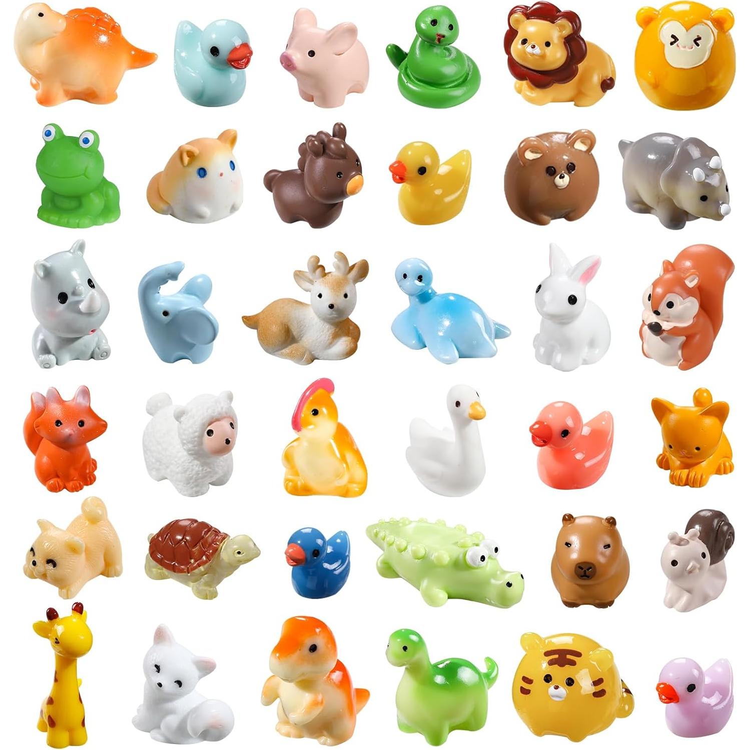 40 Figuras de Animales de Resina DIYDEC para Jardín Miniatura