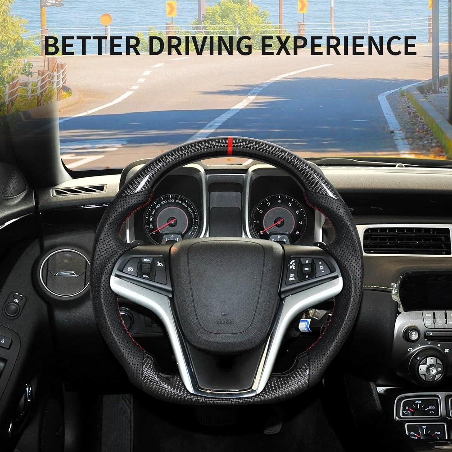 Volante D JIANGGAI de Fibra de Carbono para Chevrolet Camaro 2012-2015