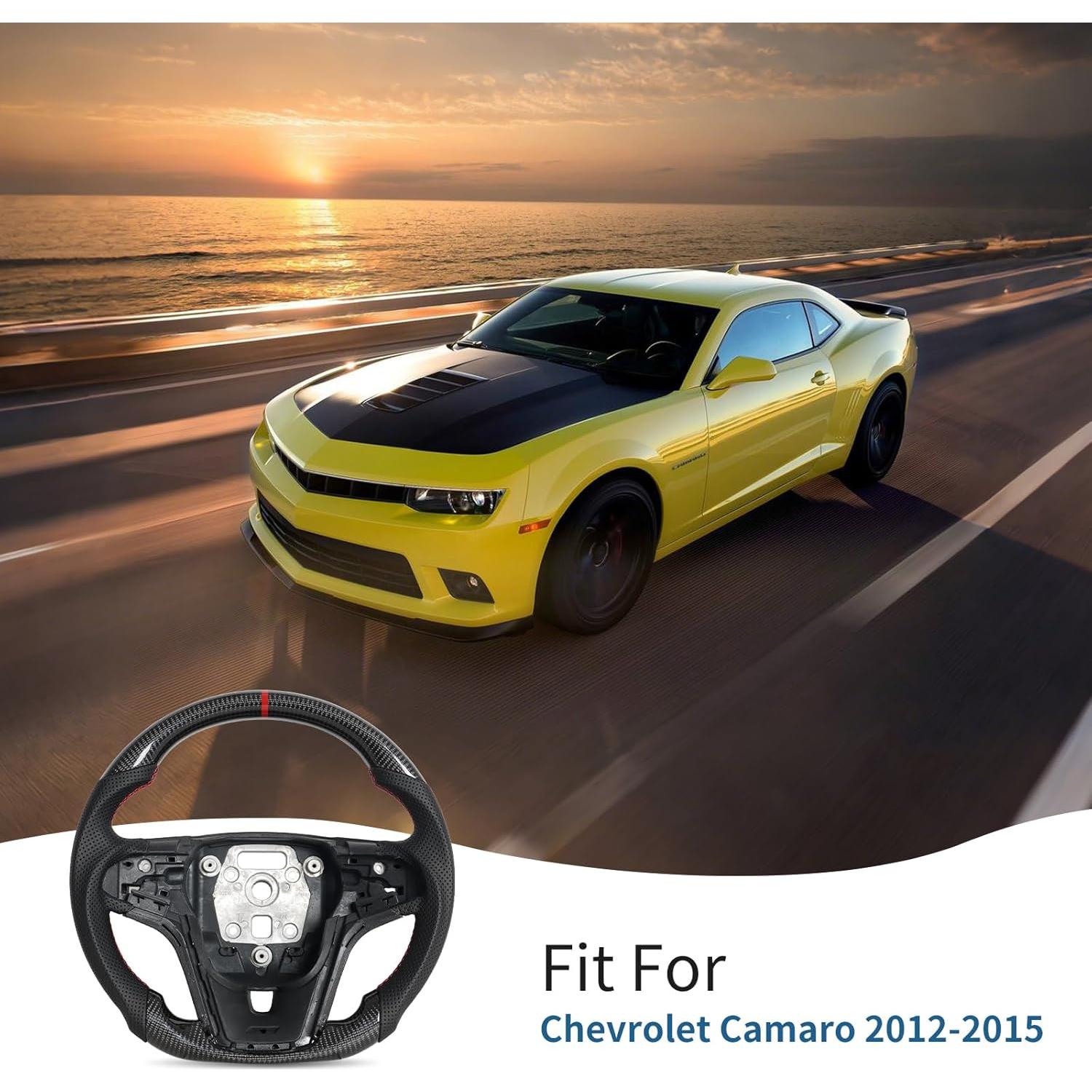 Volante D JIANGGAI de Fibra de Carbono para Chevrolet Camaro 2012-2015