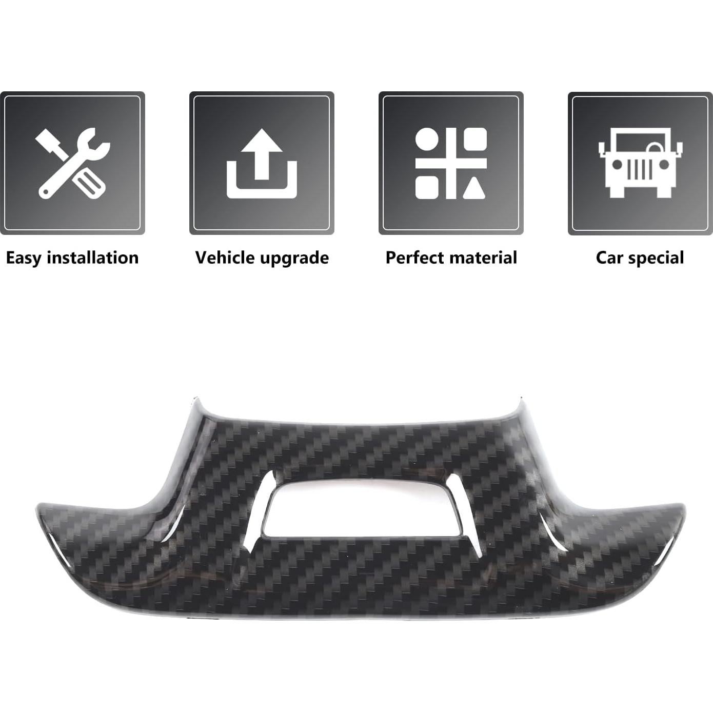 Cubierta de Volante RAZPOY para Chevy Camaro 2016-2023 Fibra de Carbono