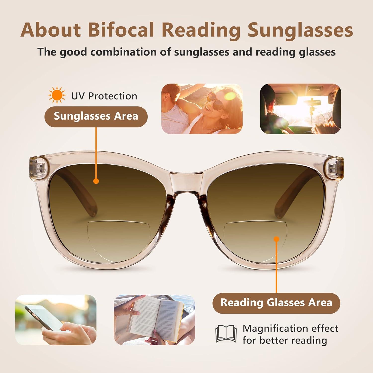 Gafas de Sol Bifocales EASY READ 3.00 UV400 Marrón