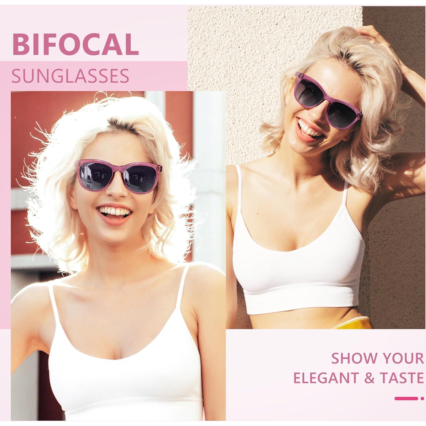 Gafas de Sol Bifocales EASY READ 2.5x UV400 Púrpura