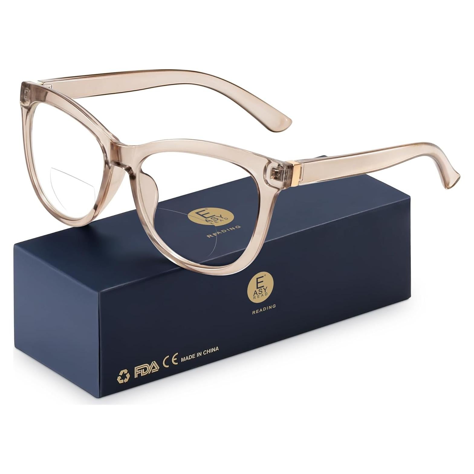 Gafas Bifocales EASY READ para Mujeres 2.25 Marrón Antirreflejo