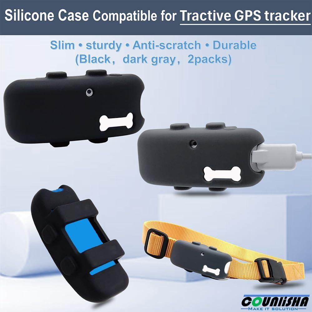 Paquete de 2 Fundas de Silicona Yotommi para GPS Tractive