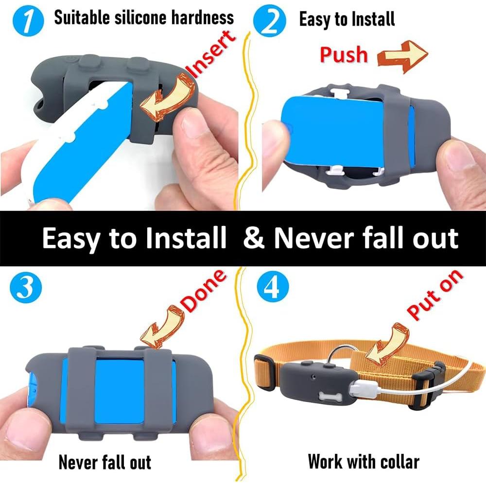 Paquete de 2 Fundas de Silicona Yotommi para GPS Tractive