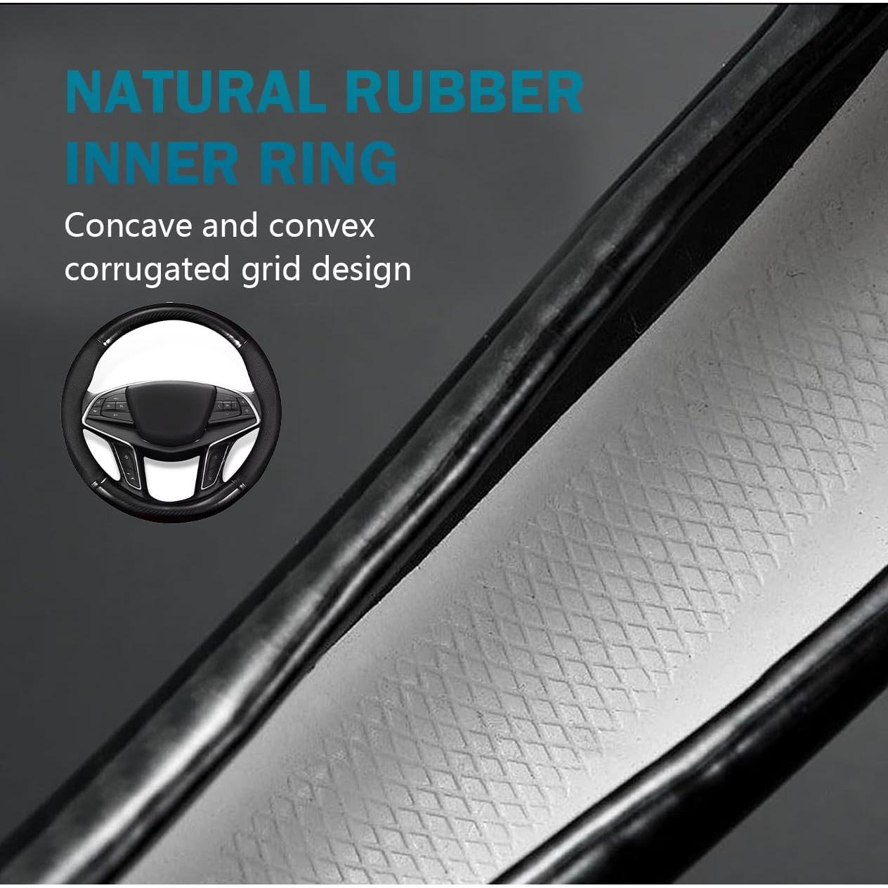 Cubierta de Volante Polcatay 38 cm Fibra de Carbono Antideslizante