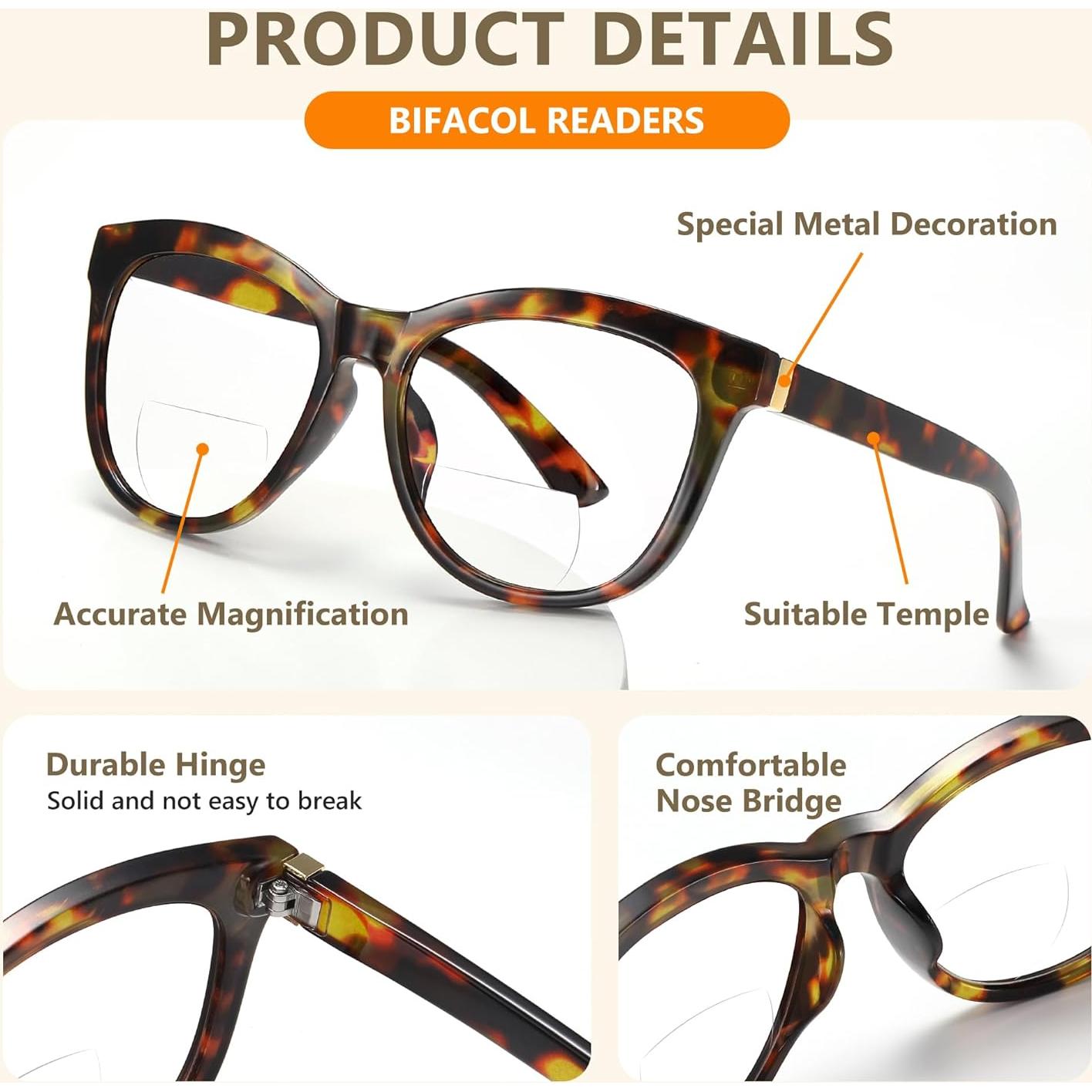 Gafas Bifocales EASY READ 2.5x Antiluz Azul para Mujeres