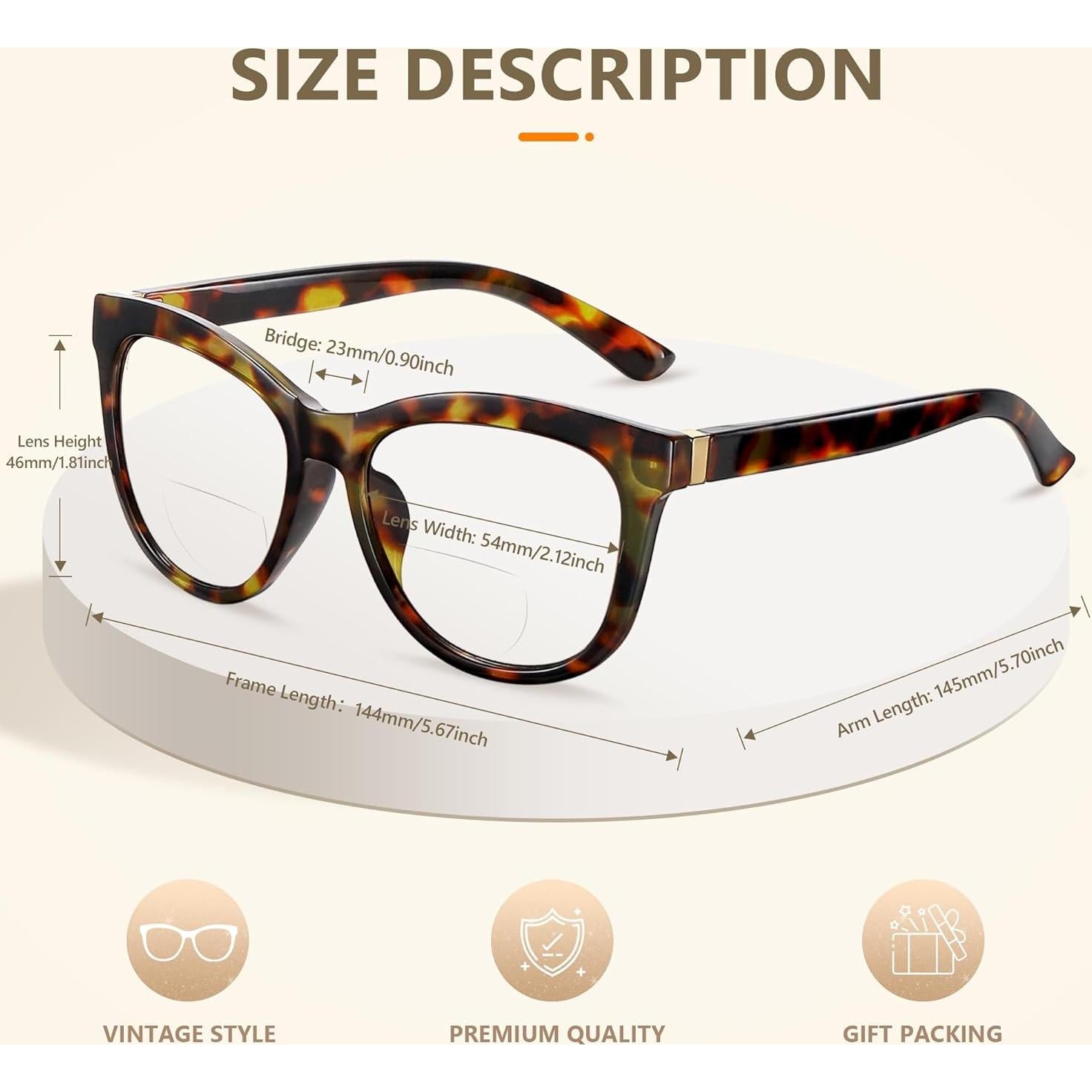 Gafas Bifocales EASY READ 2.5x Antiluz Azul para Mujeres