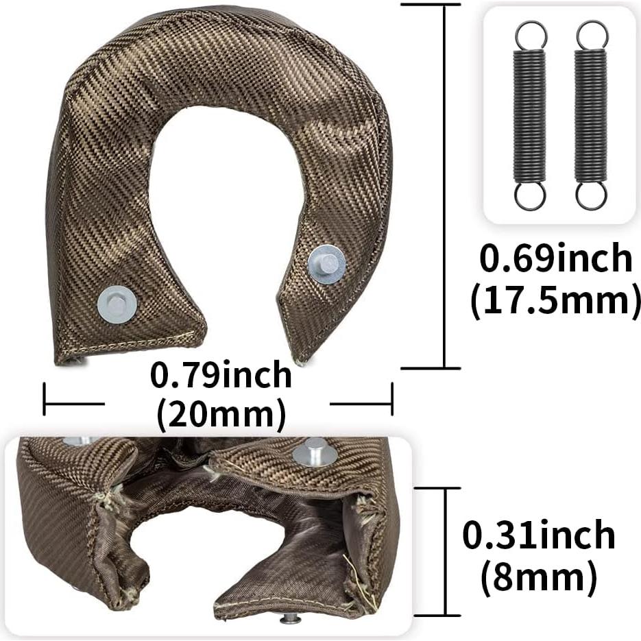 Manta Térmica Turbo T3 Titanio 760°C con Resortes