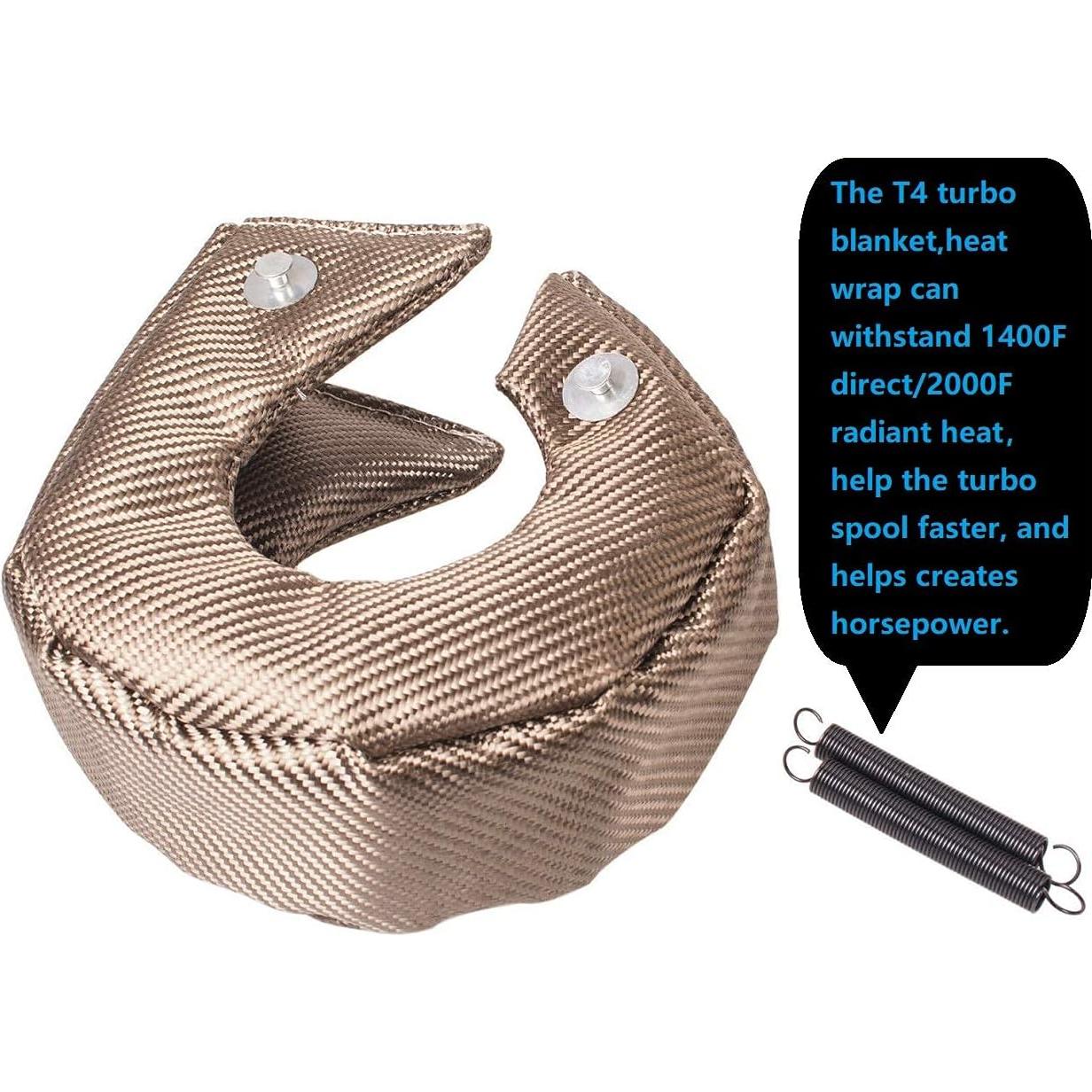 Cobertor de Calor T4 Titanio CALU LUKY para Turbo GT40 GT42 GT45