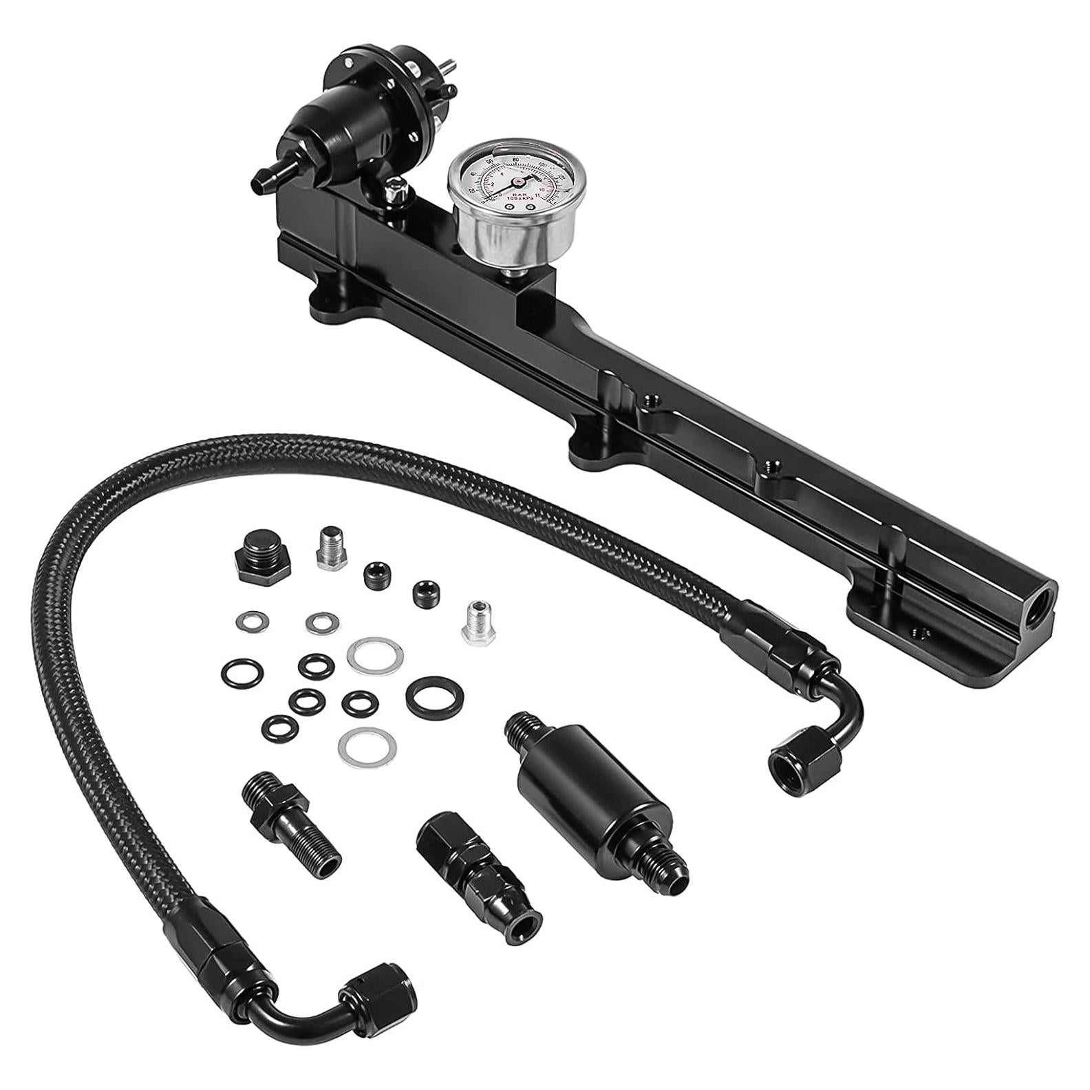 Kit de riel de combustible Endxedo B-Series con medidor