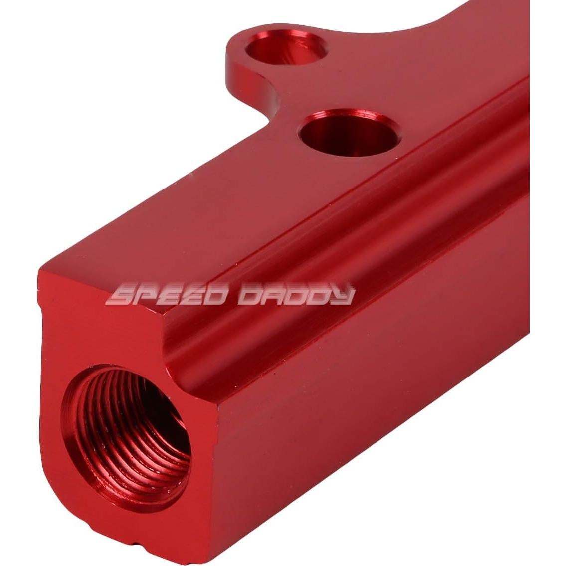 Kit Riel de Inyectores + Regulador de Presión Auto Dynasty Rojo