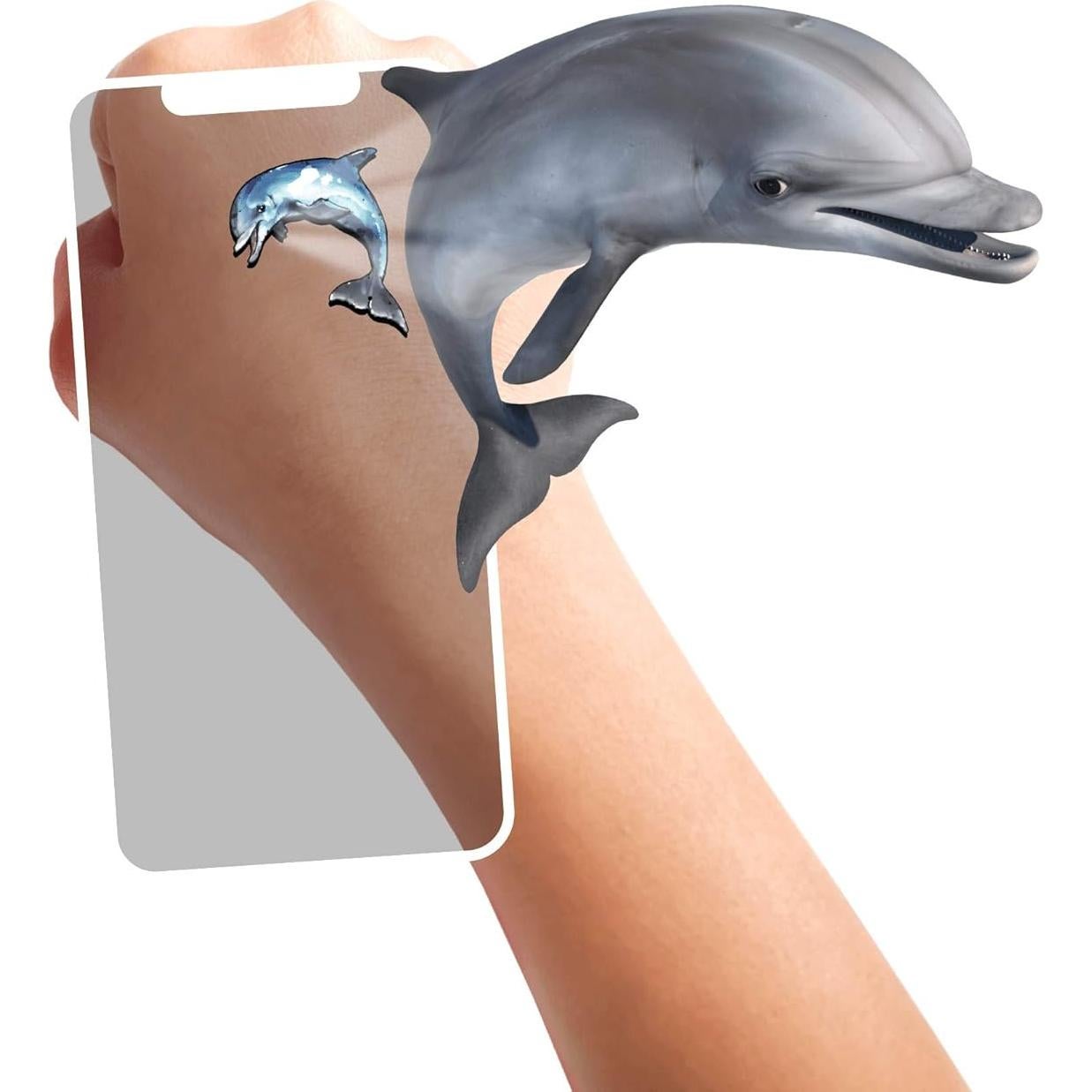 Tatuajes AR HoloToyz Criaturas Marinas 10 Diseños 4D