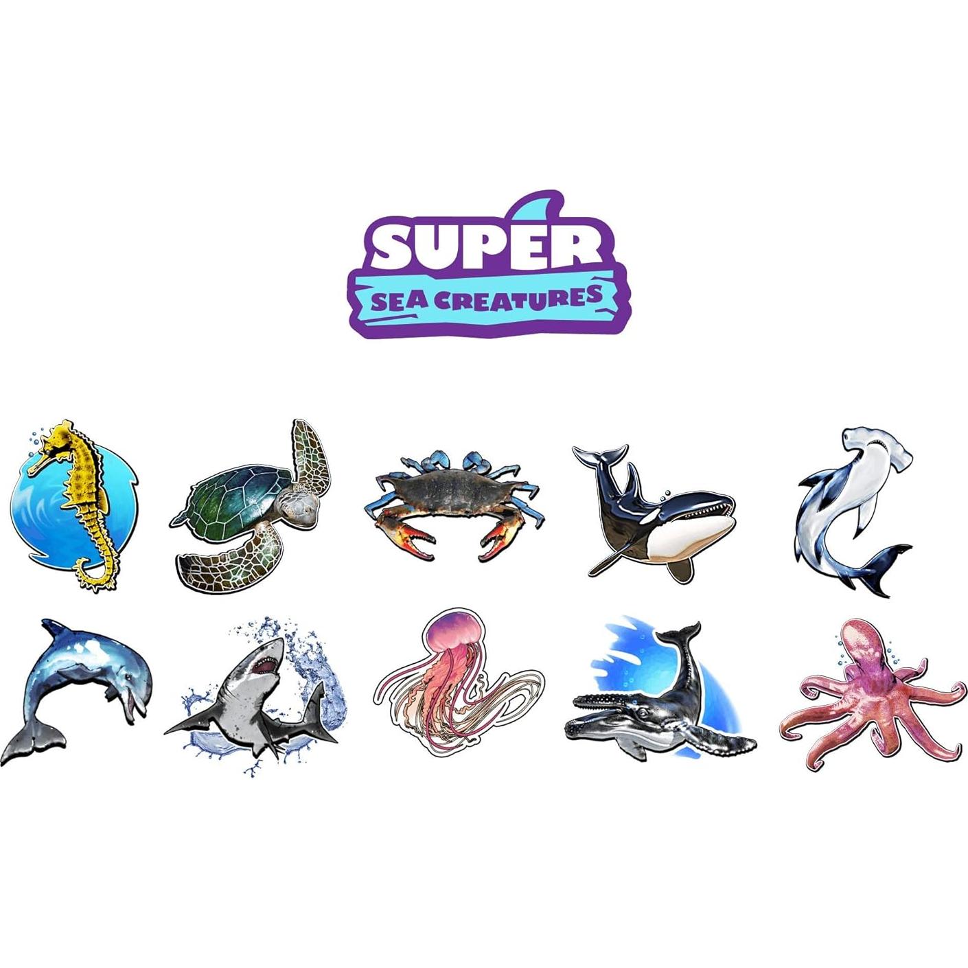 Tatuajes AR HoloToyz Criaturas Marinas 10 Diseños 4D