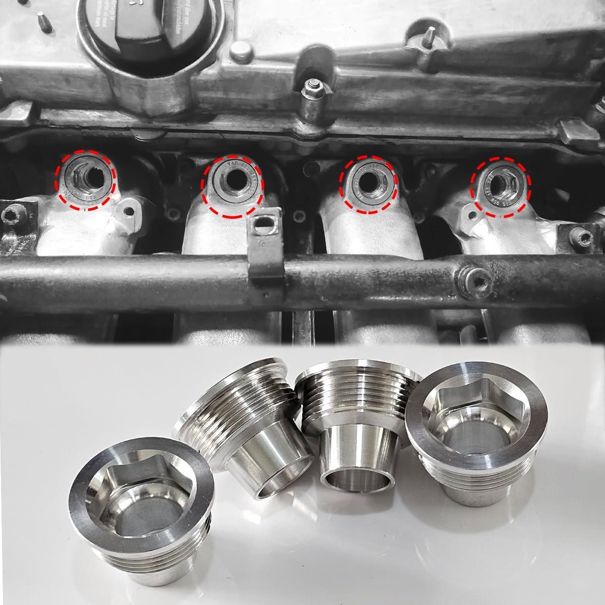 4 Inserciones de Inyector de Combustible Aluminio HOMEWITHU 1.8T