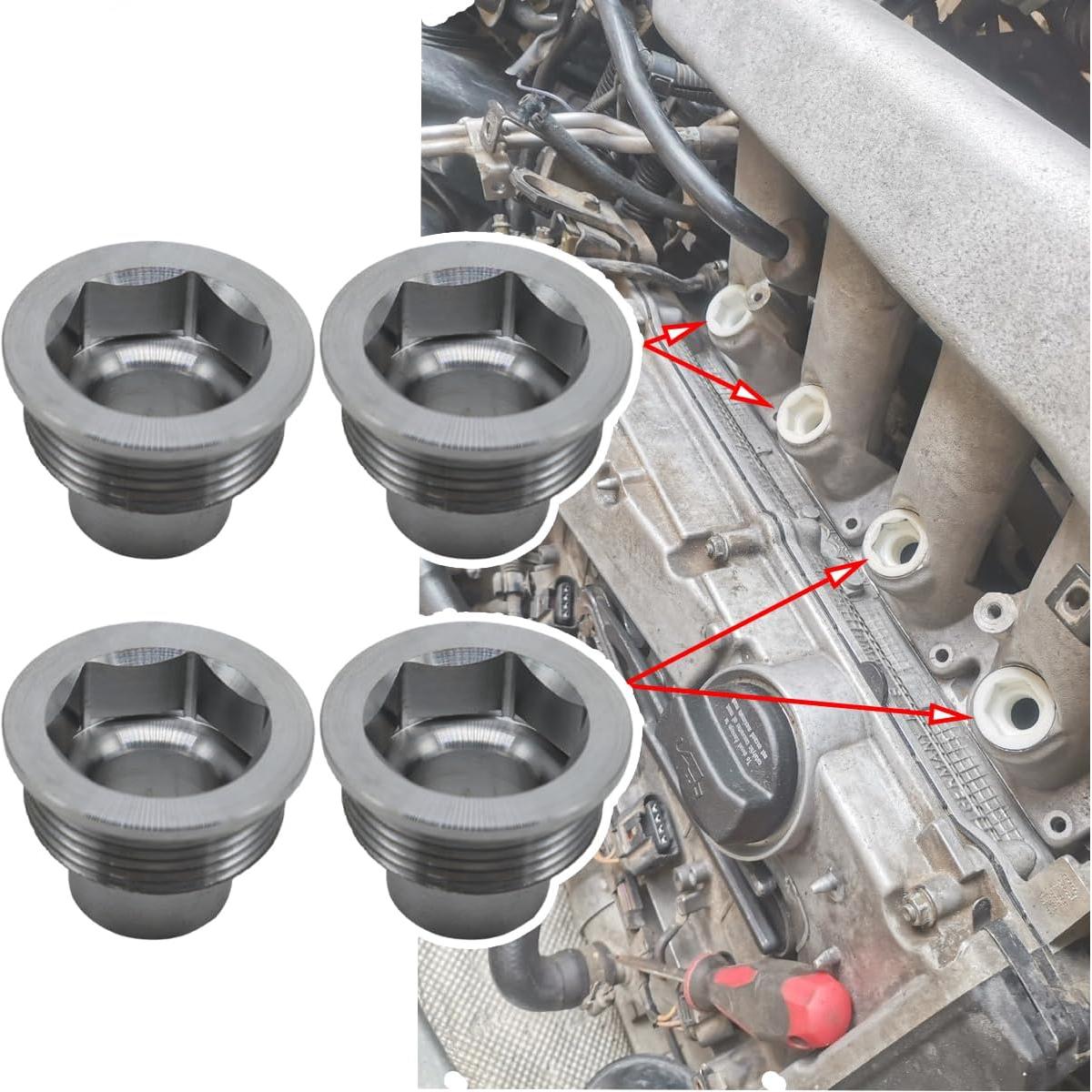 4 Inserciones de Inyector de Combustible Aluminio HOMEWITHU 1.8T