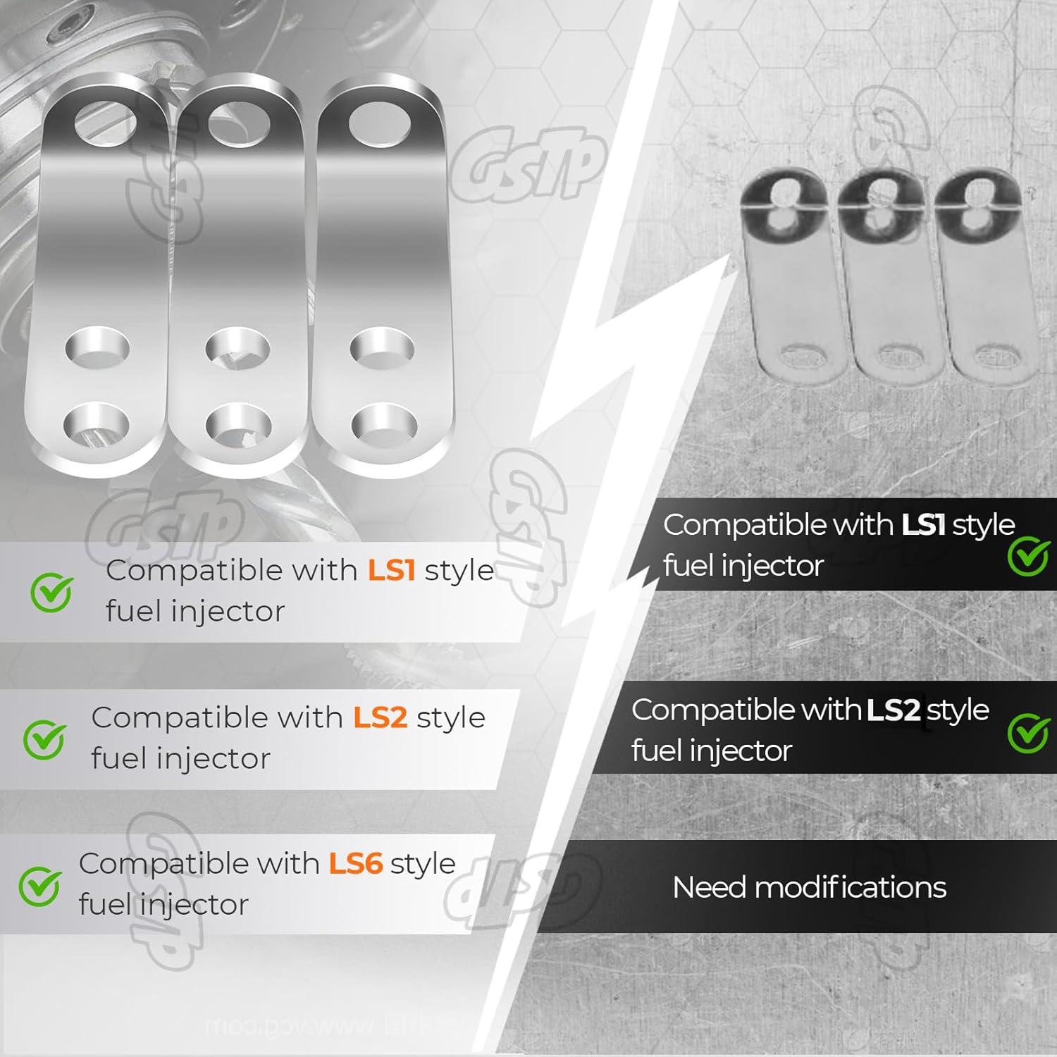 Soportes de riel de combustible GSTP para LS1 LS2 LS6 - Aluminio