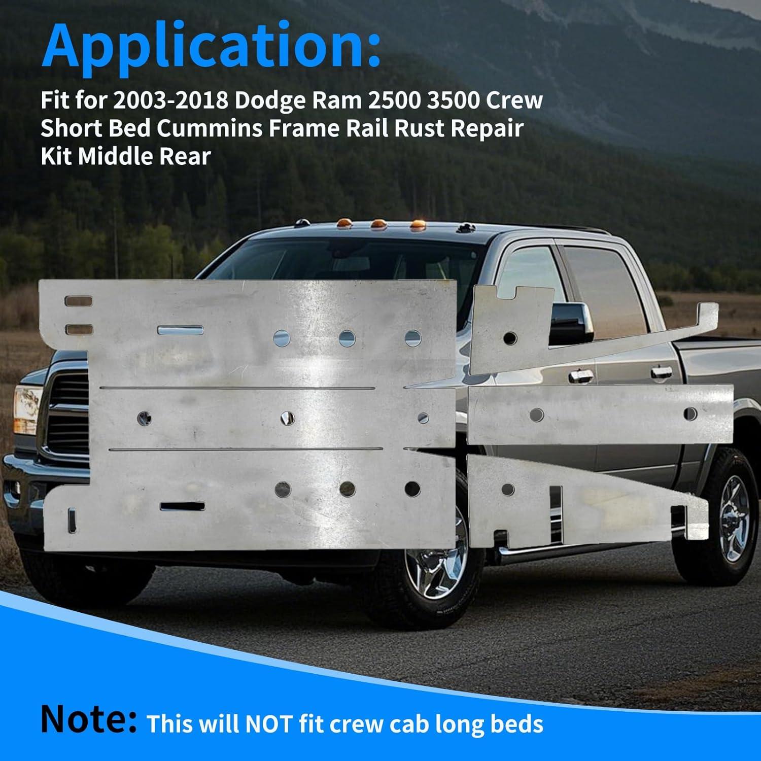 Kit de reparación de óxido riel marco cama corta RoloTippi