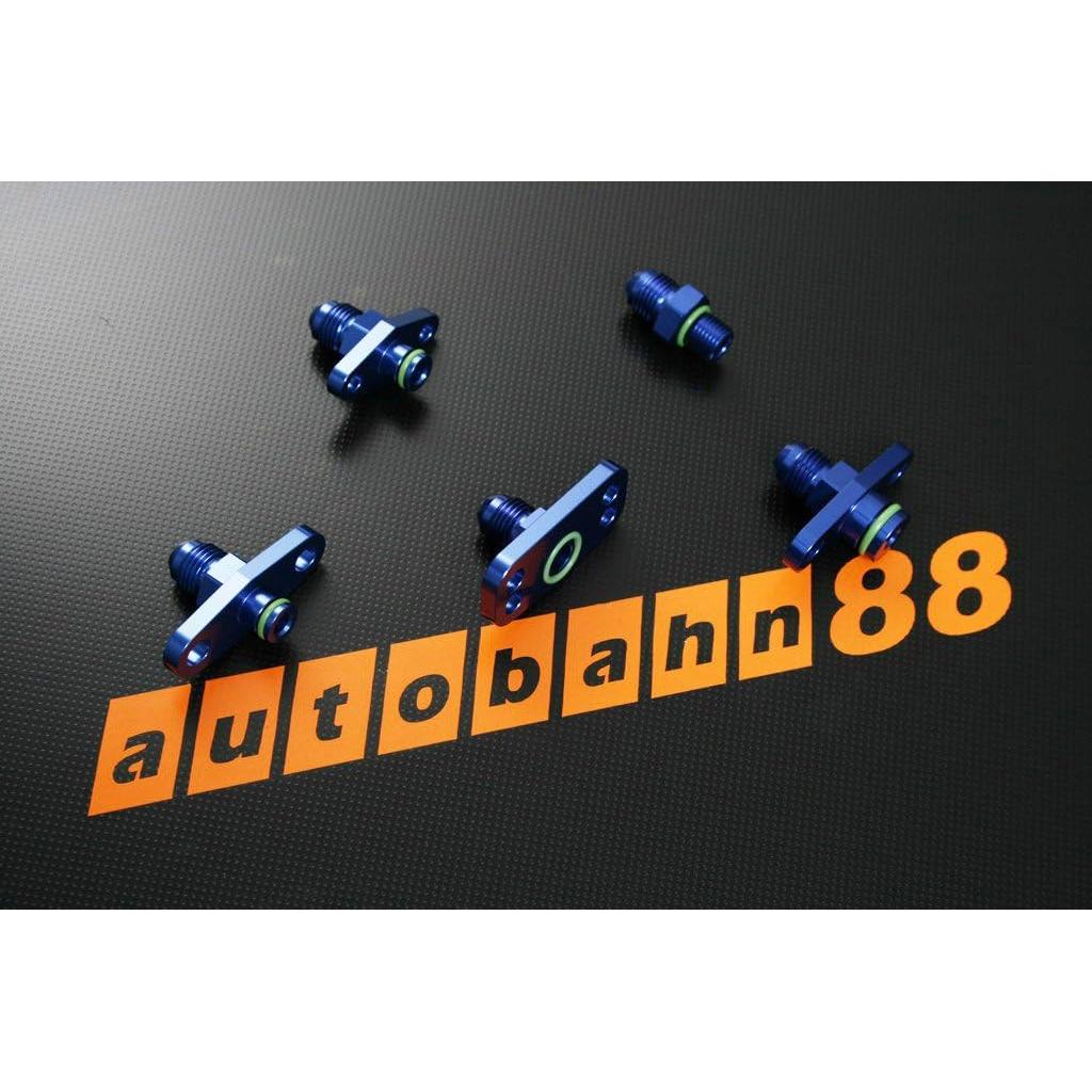 Adaptador de riel de combustible Autobahn88 AN6 para Mitsubishi