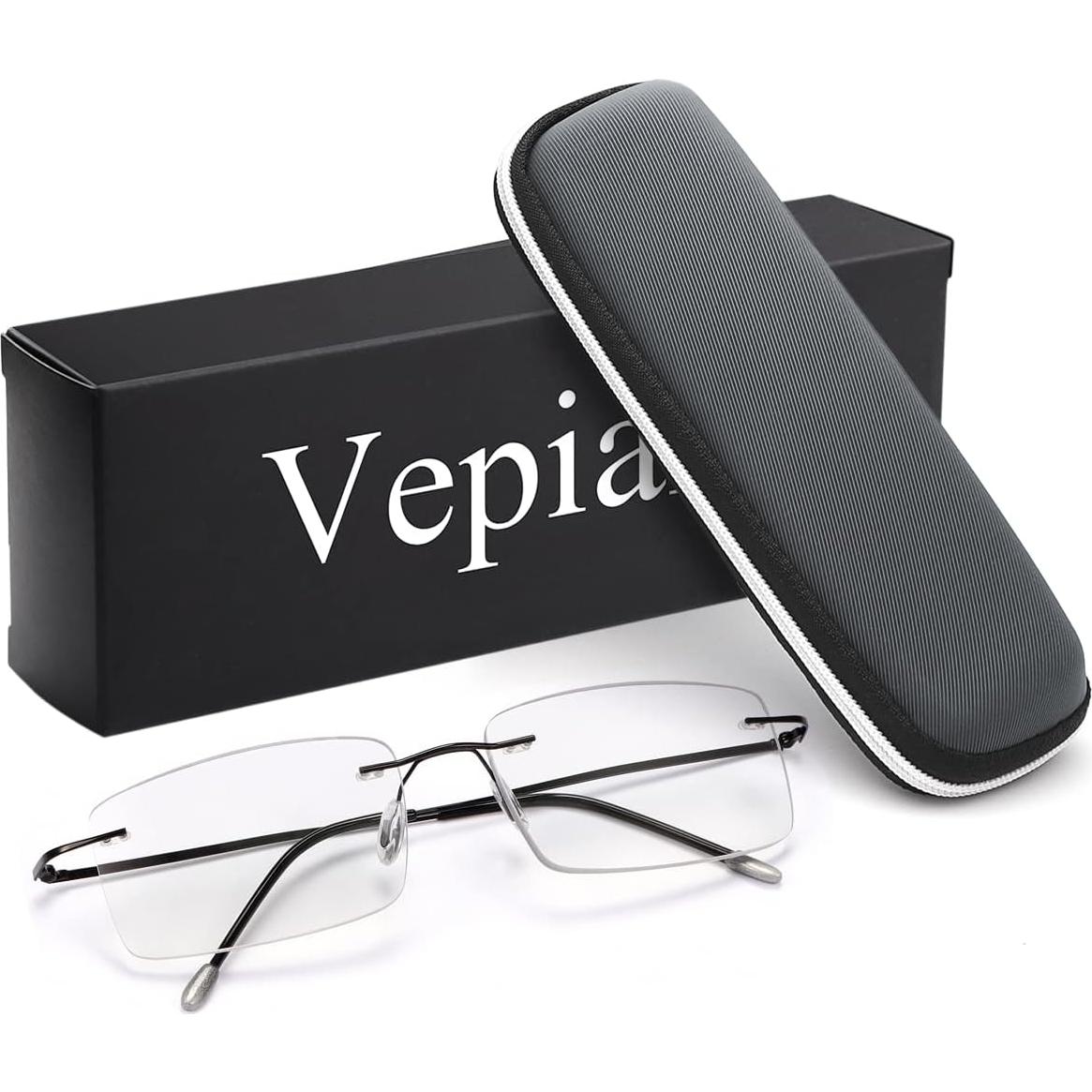 Gafas de lectura progresivas fotoquímicas Vepiant 2.5x negras