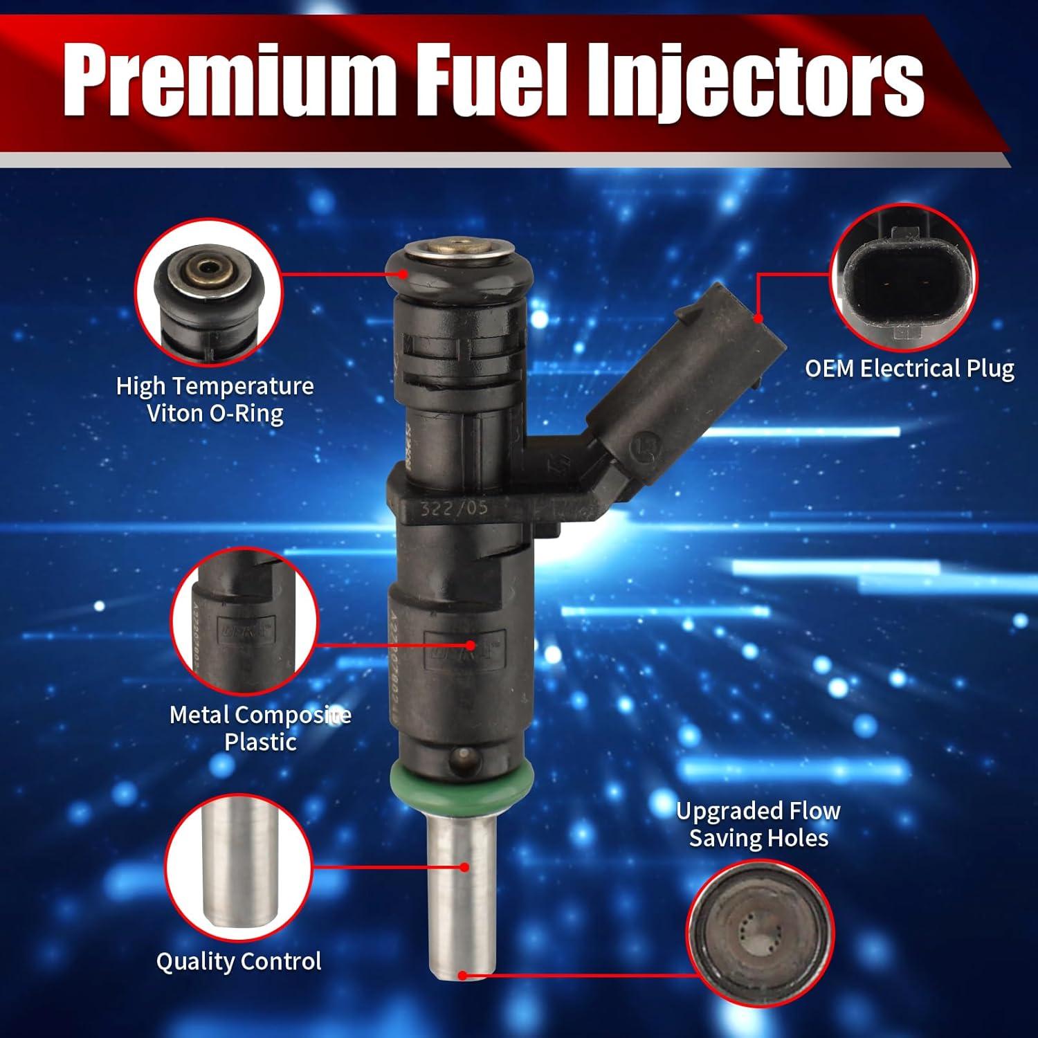 Juego de 6 Inyectores de Combustible MACAX FJ840 para Mercedes-Benz