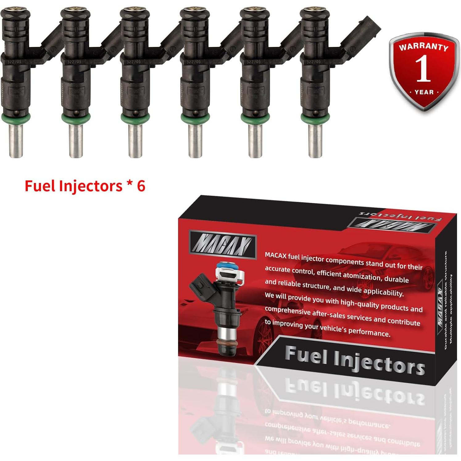 Juego de 6 Inyectores de Combustible MACAX FJ840 para Mercedes-Benz