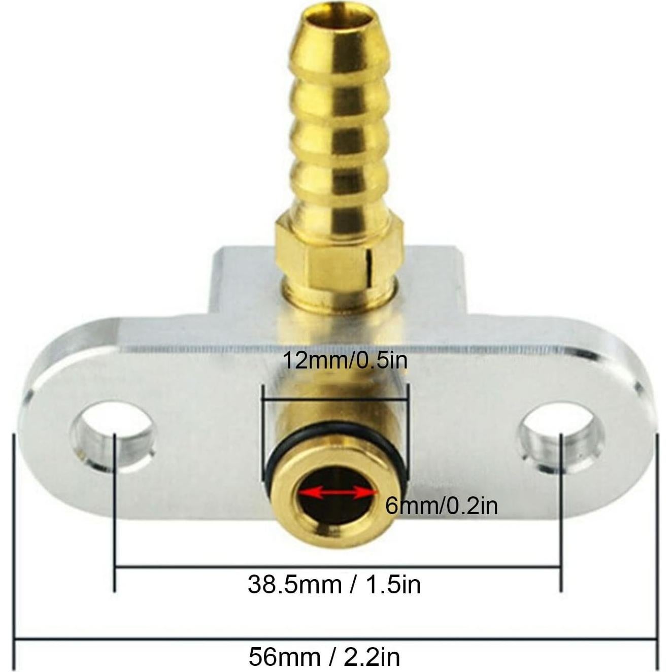 Adaptador de Riel de Combustible Ymiko para Impreza Turbo 2.0/2.5L