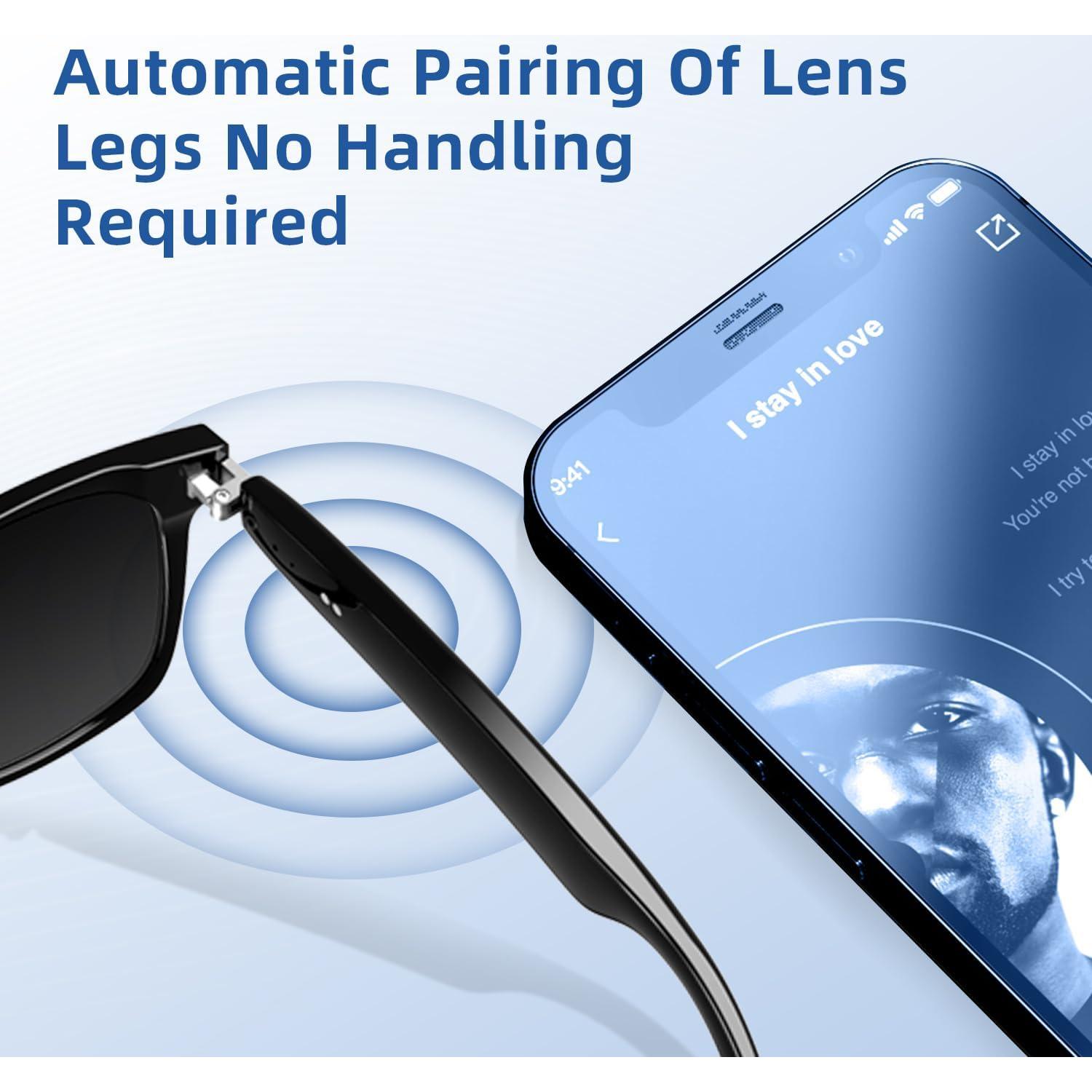 Gafas Inteligentes Tulbeys E13 Bluetooth UV400 Impermeables