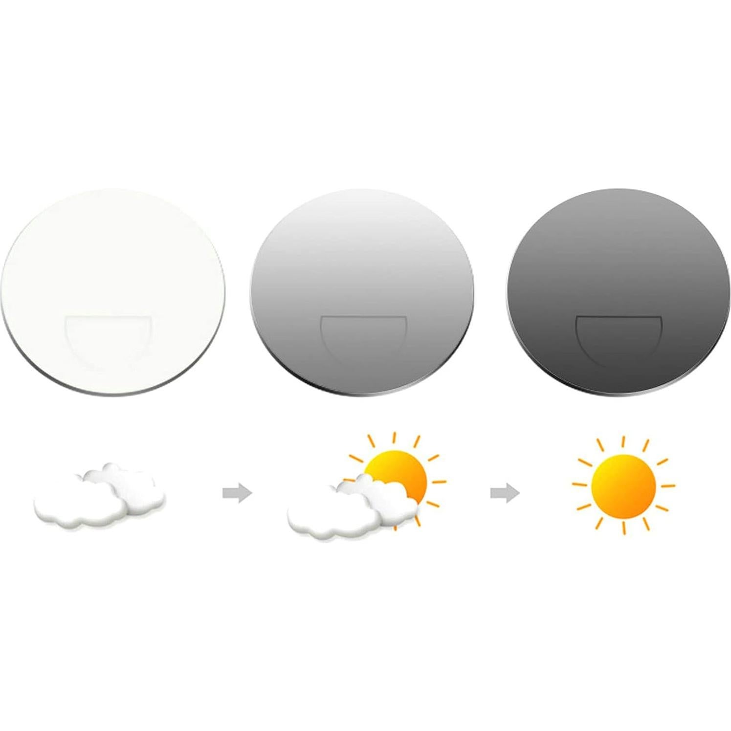 Gafas de lectura bifocales fotoquímicas Unisex +2.25 aumento