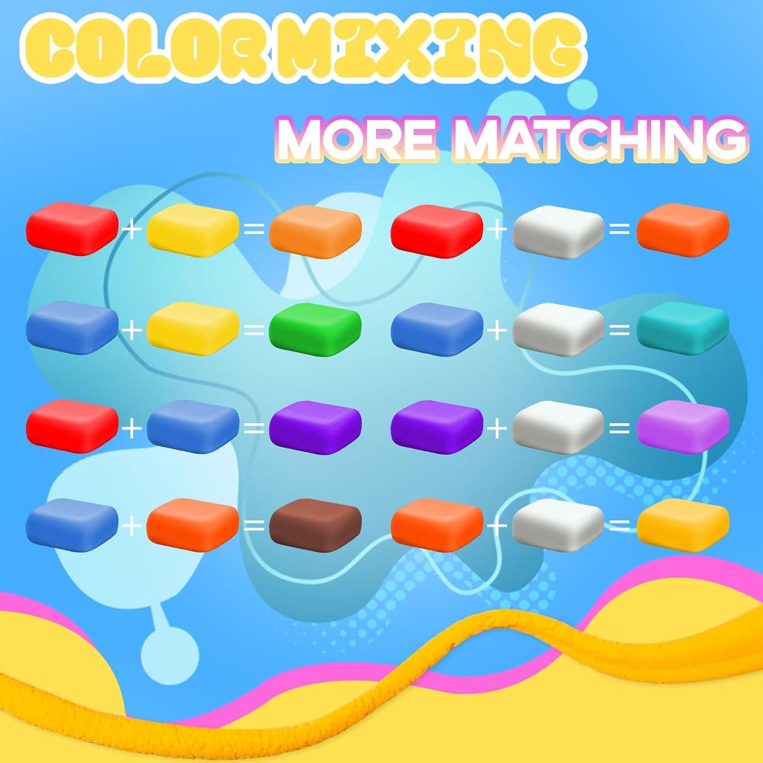 Kit de Arcilla Secada al Aire MuseLuxe 64 Paquetes 32 Colores