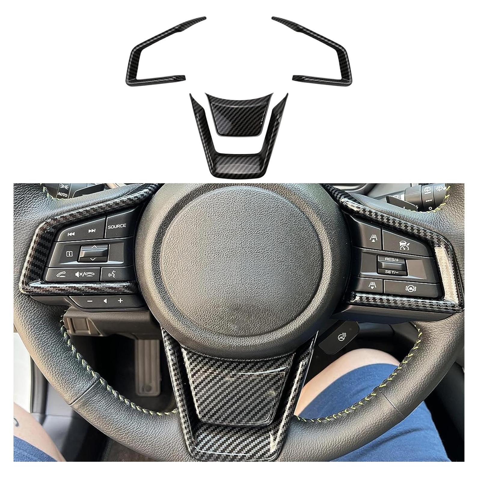 Cubierta de volante fibra de carbono KH866 para Subaru 2017-2022