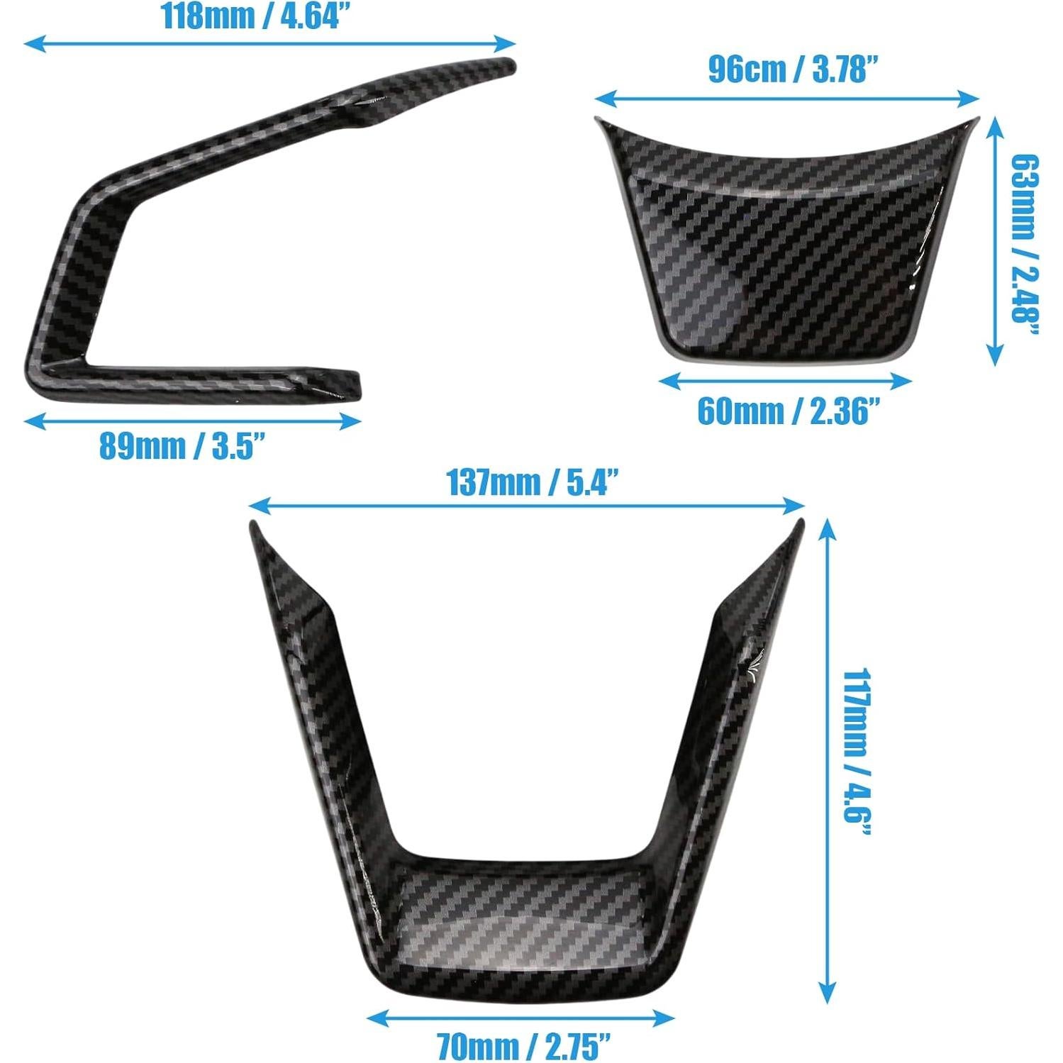 Cubierta de volante fibra de carbono KH866 para Subaru 2017-2022