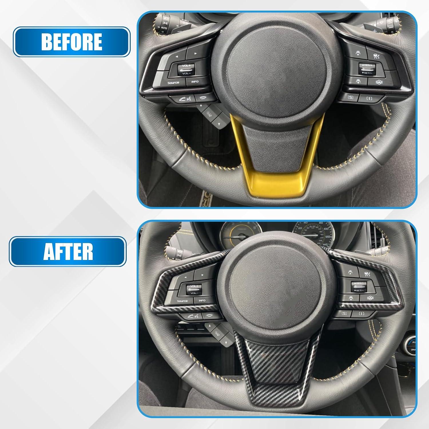 Cubierta de volante fibra de carbono KH866 para Subaru 2017-2022