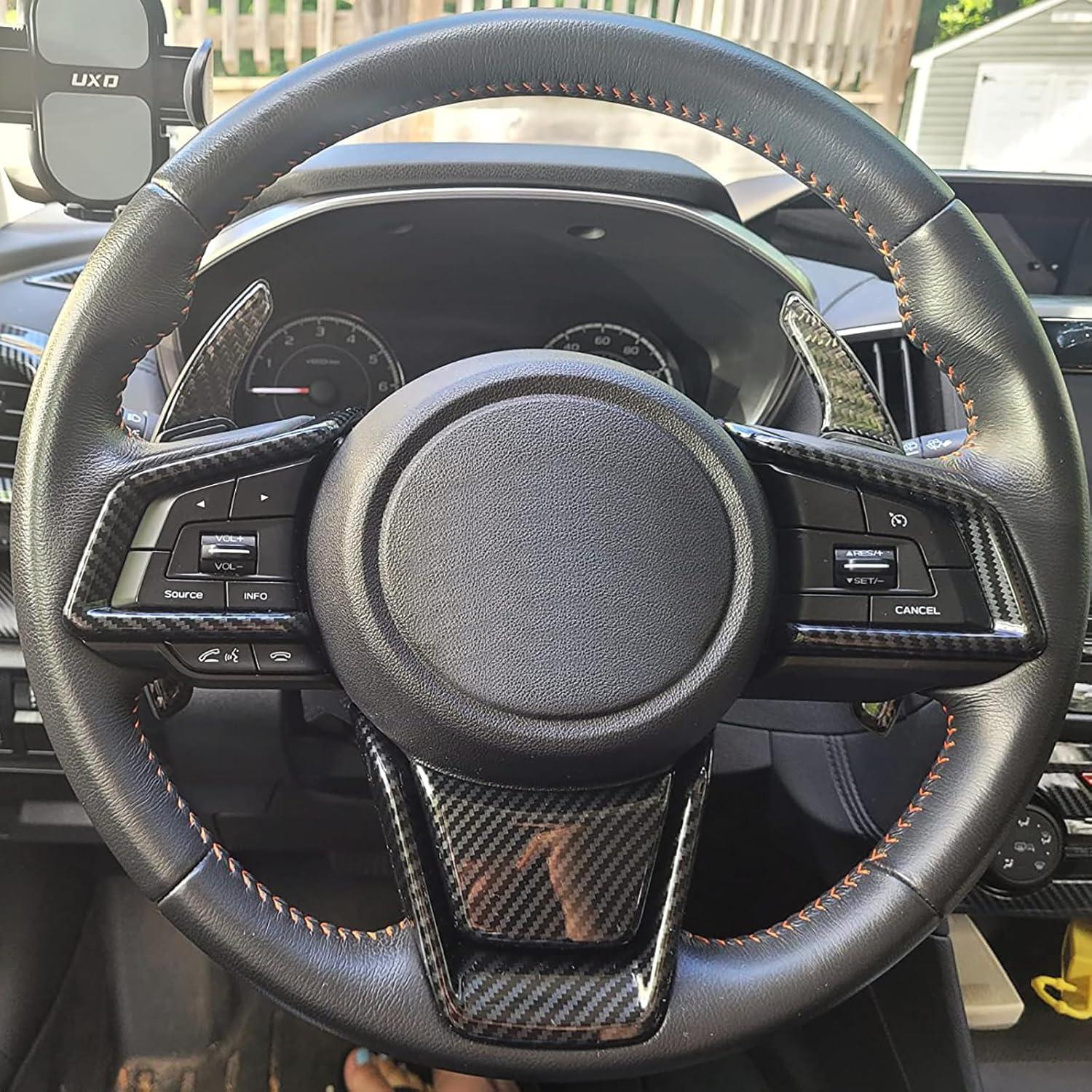 Cubierta de volante fibra de carbono KH866 para Subaru 2017-2022