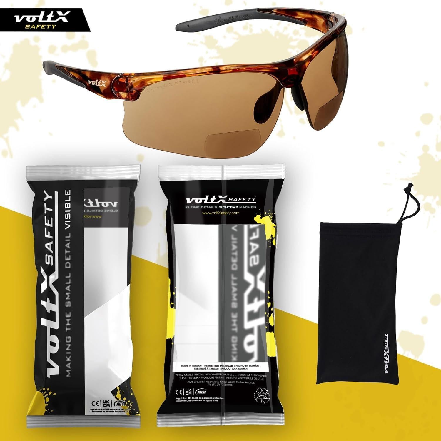 Gafas de Seguridad Bifocales voltX ULTIMATE +2.0 Dioptrías