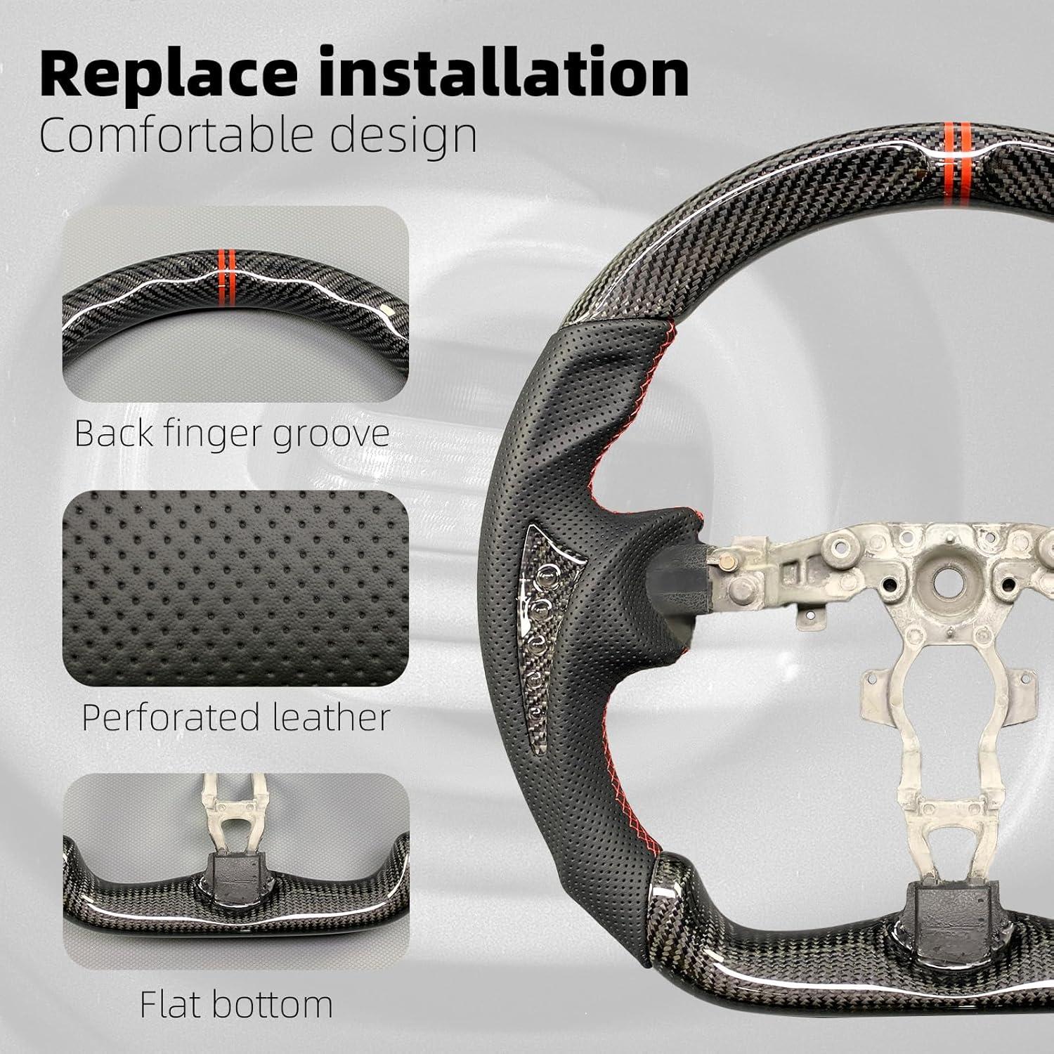 Volante deportivo MUST CARBON para Nissan 370Z 2008-2020 38.1cm