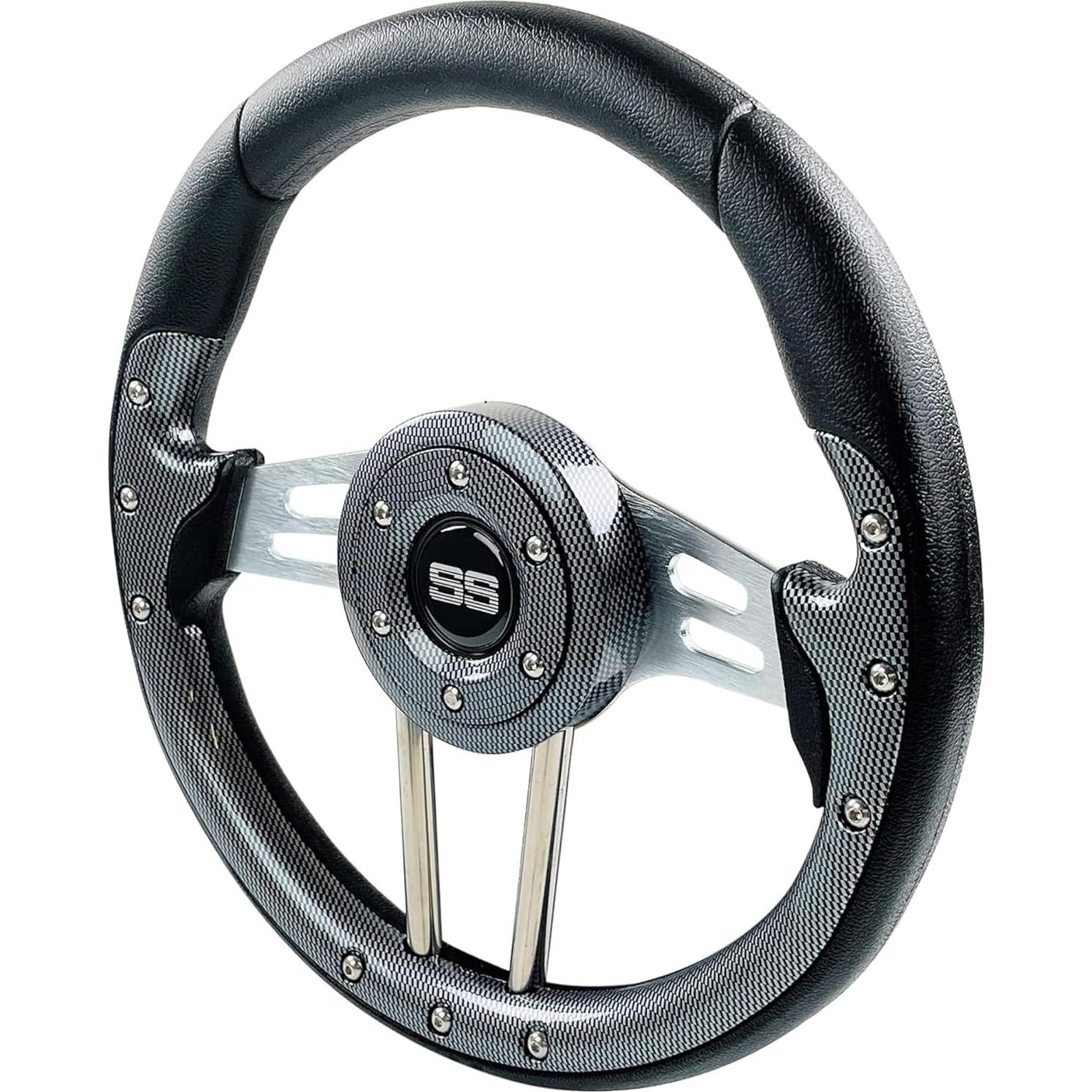 Volante de Golf Cart Huskey Parts 31.75 cm Fibra de Carbono