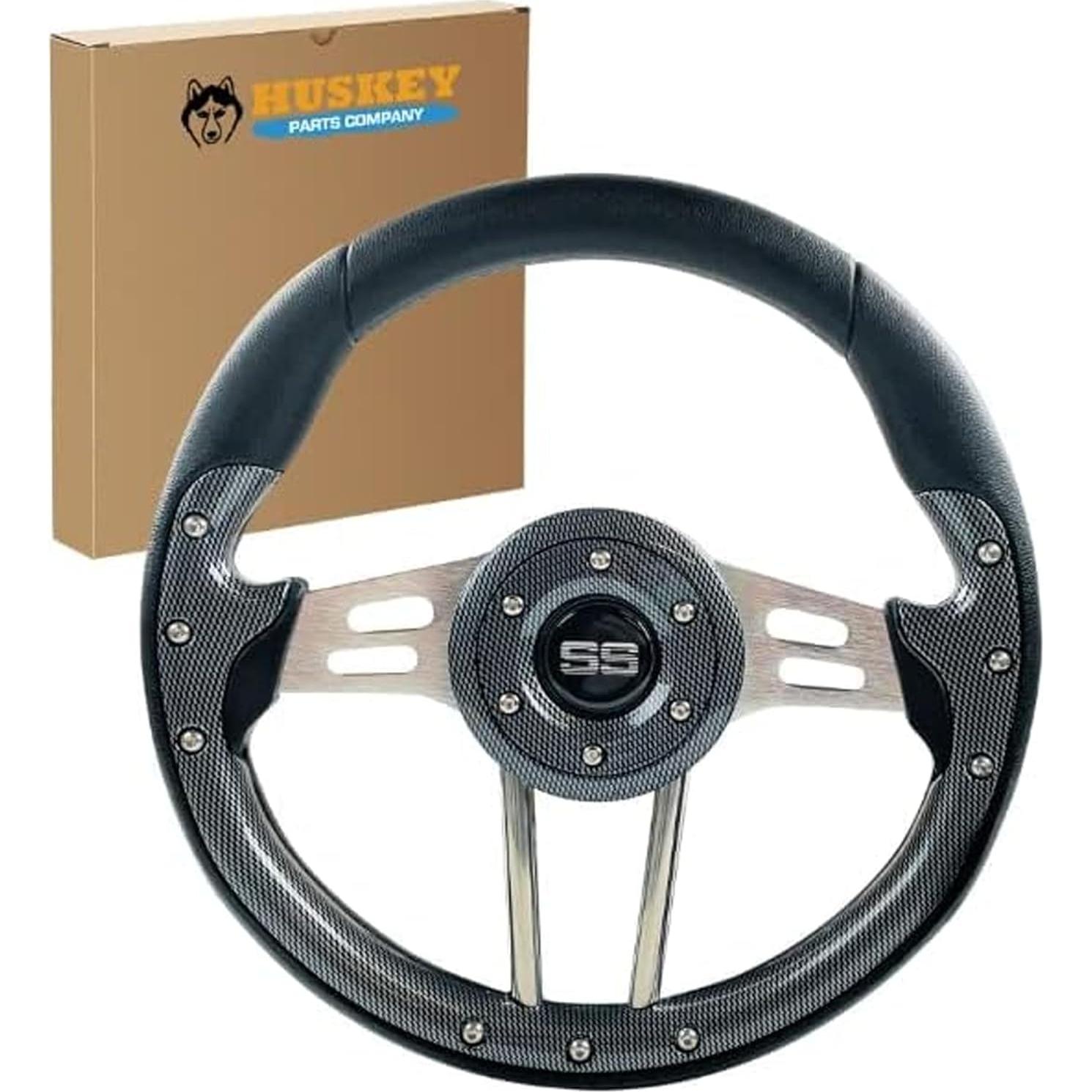 Volante de Golf Cart Huskey Parts 31.75 cm Fibra de Carbono