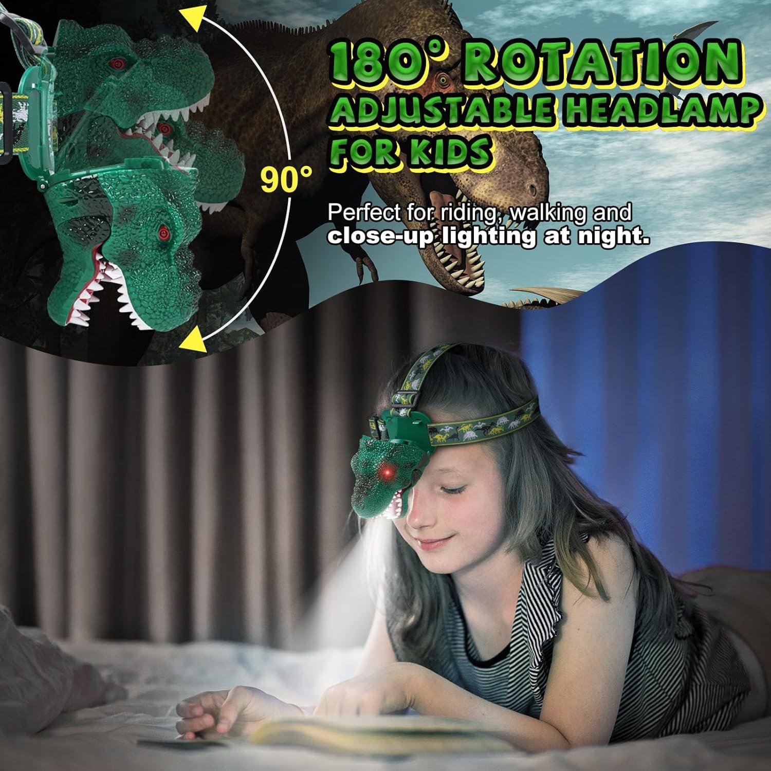 Lámpara Frontal Dinosaurio T-Rex Nitigo LED Recargable