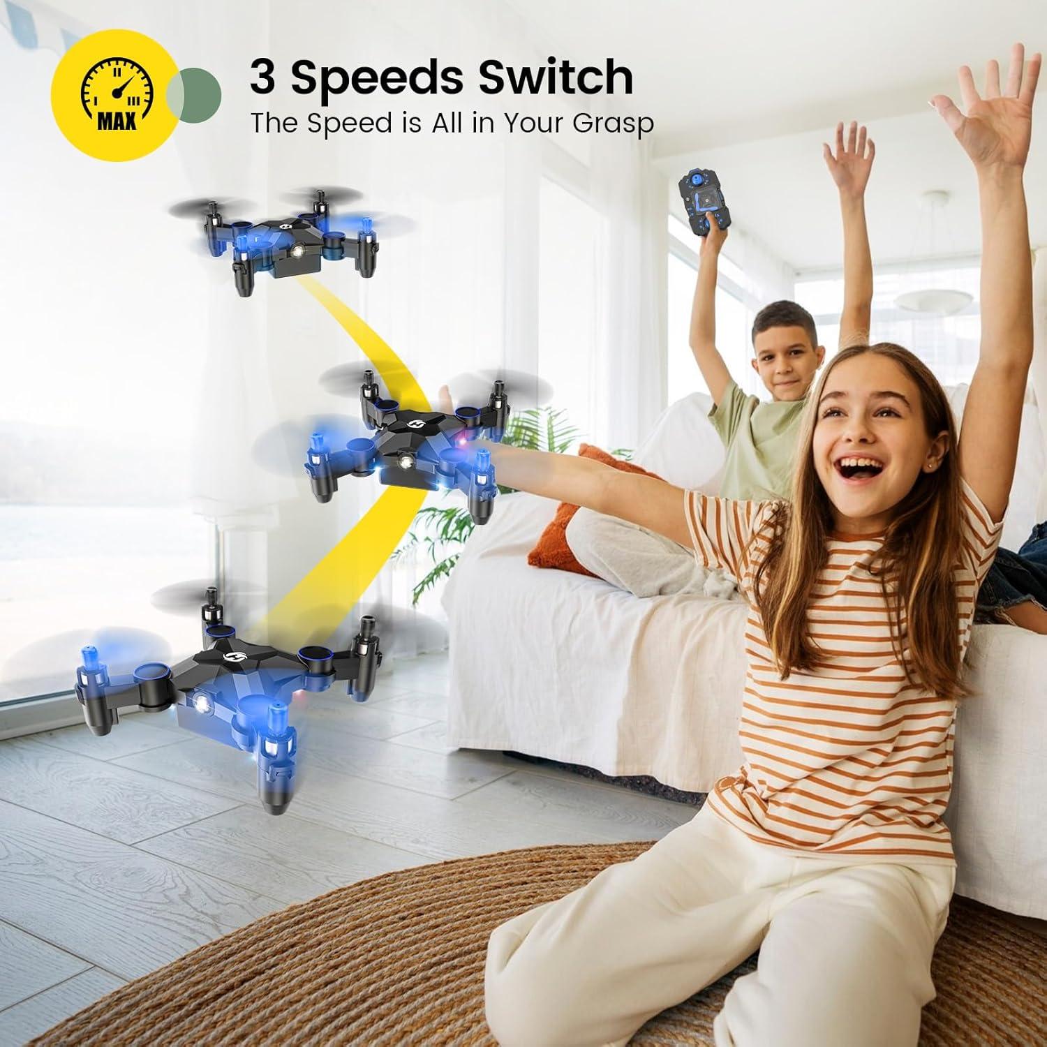 Dron Mini Holy Stone HS190 Plegable para Niños Azul