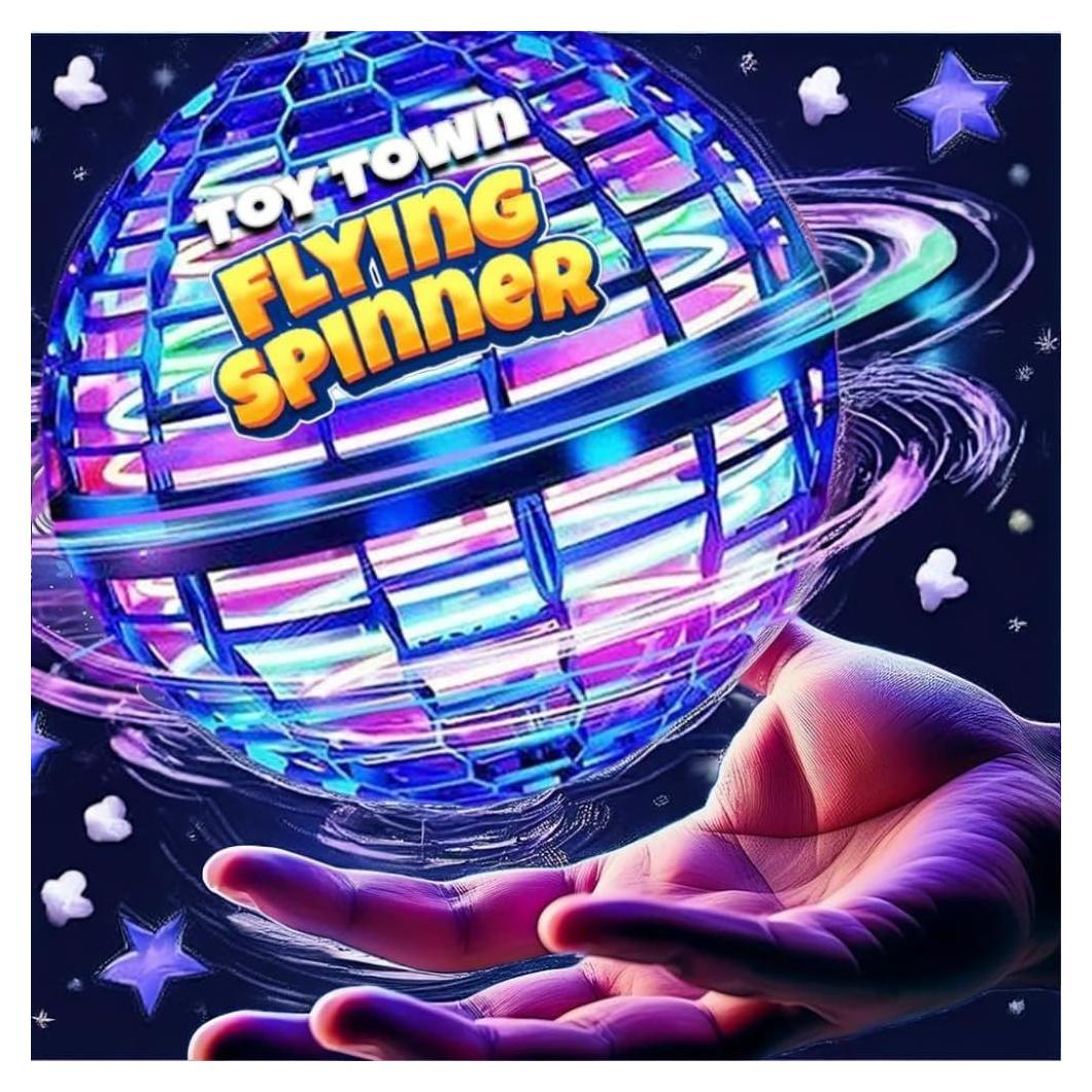 Globo Volador Azul Toy Town - Juguete Dron Giratorio RGB