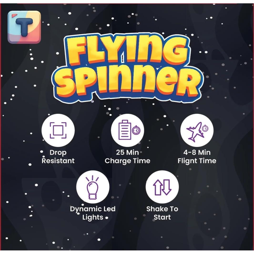 Globo Volador Azul Toy Town - Juguete Dron Giratorio RGB