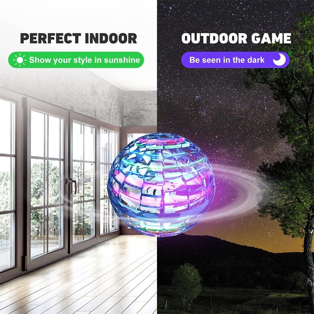 Globo Volador Azul Toy Town - Juguete Dron Giratorio RGB