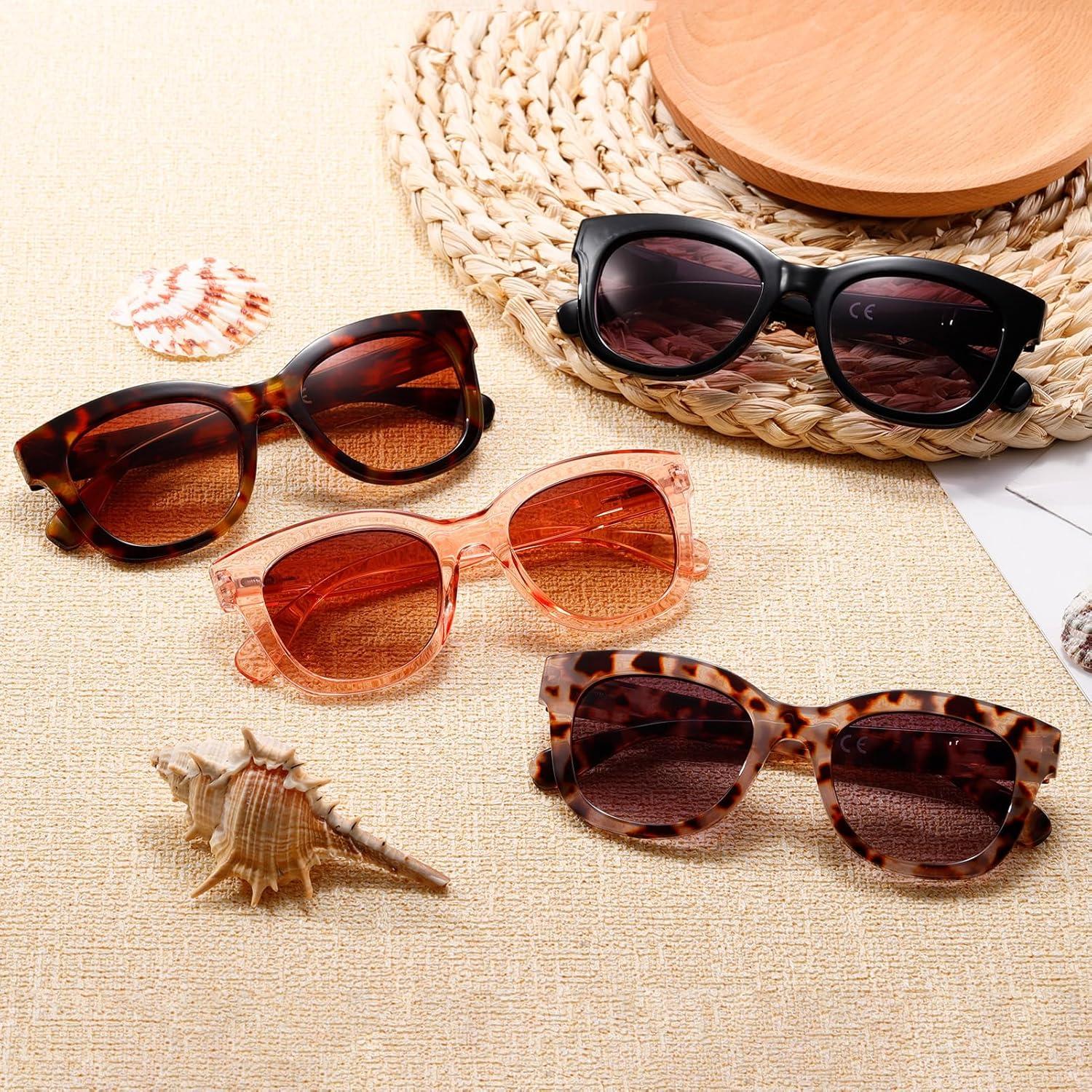 Gafas de Sol Bifocales RLOZRN 4 Pares UV400 Estilo Gato