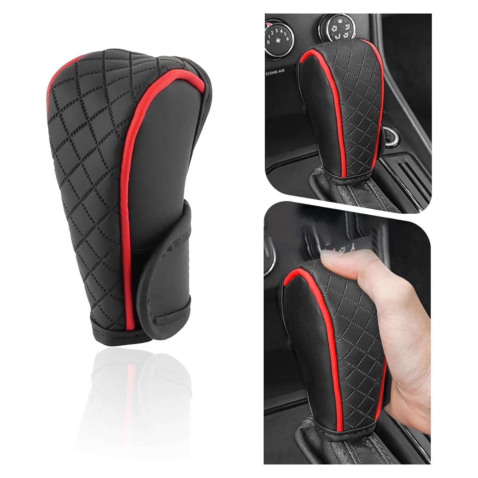 Cubierta de Palanca de Cambios Shakas Rojo PU Antideslizante