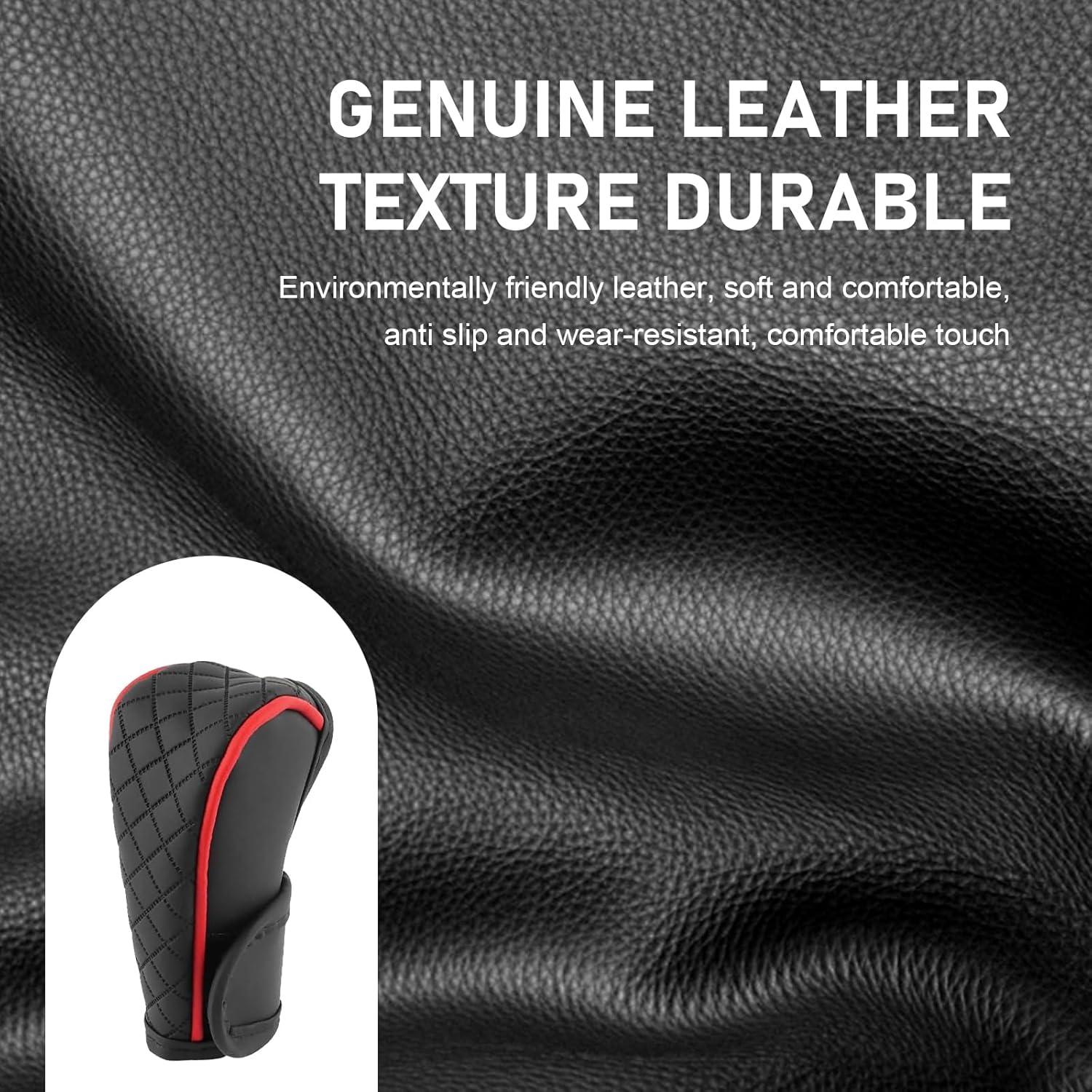 Cubierta de Palanca de Cambios Shakas Rojo PU Antideslizante