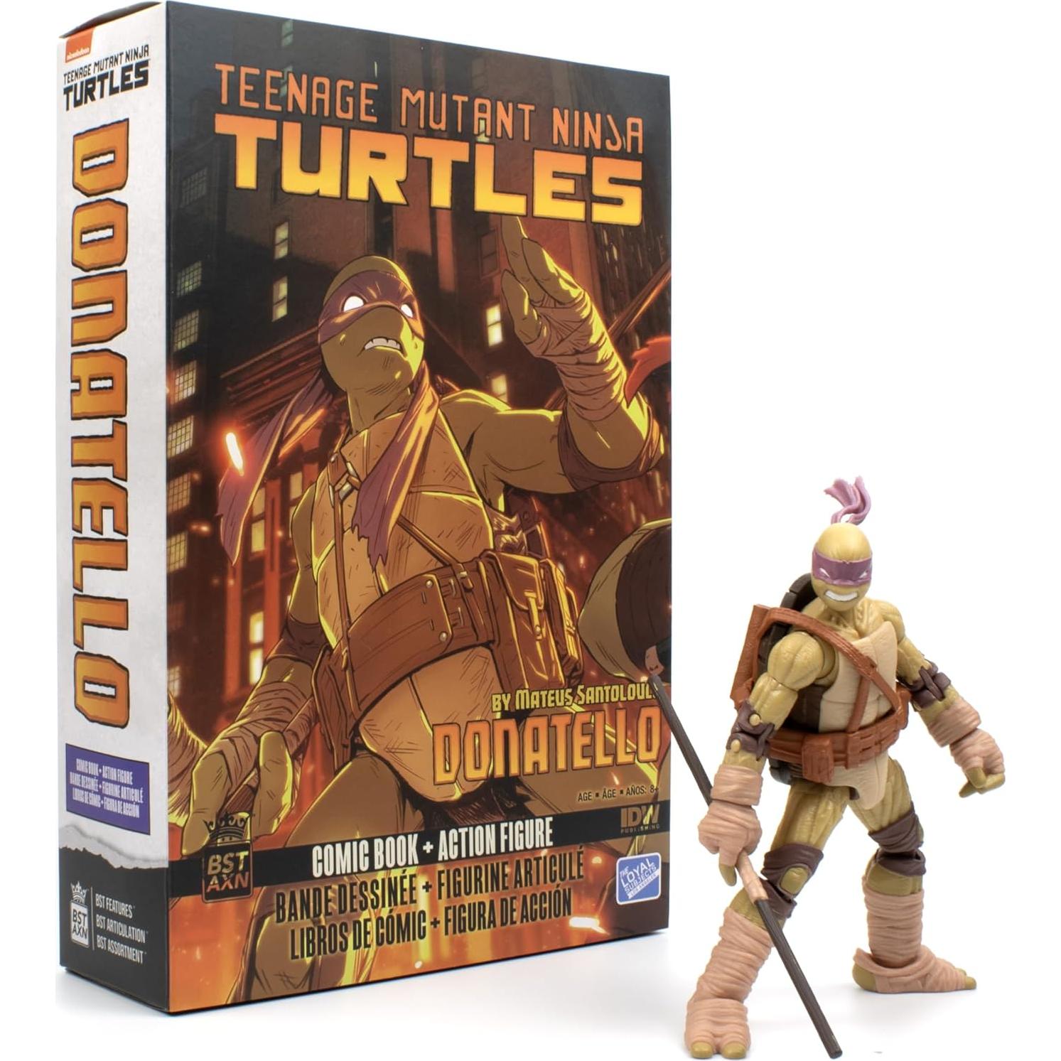 Figura de Acción Donatello 5" BST AXN Edición Limitada IDW